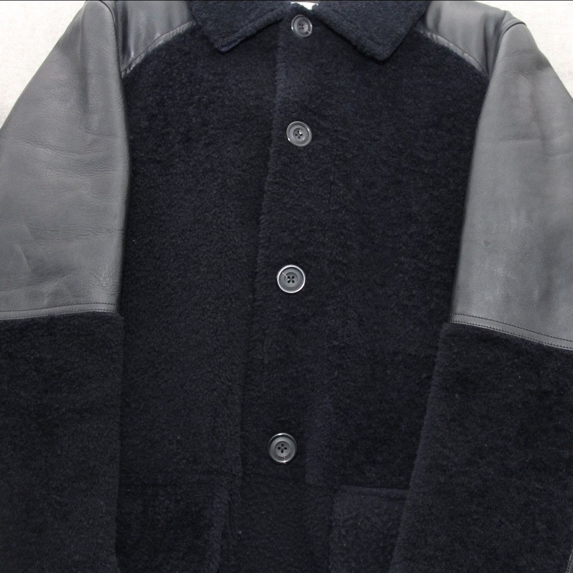 Alexander McQueen Alexander McQueen Shearling Leather Panel Coat Size US L / EU 52-54 / 3 - 7 Thumbnail