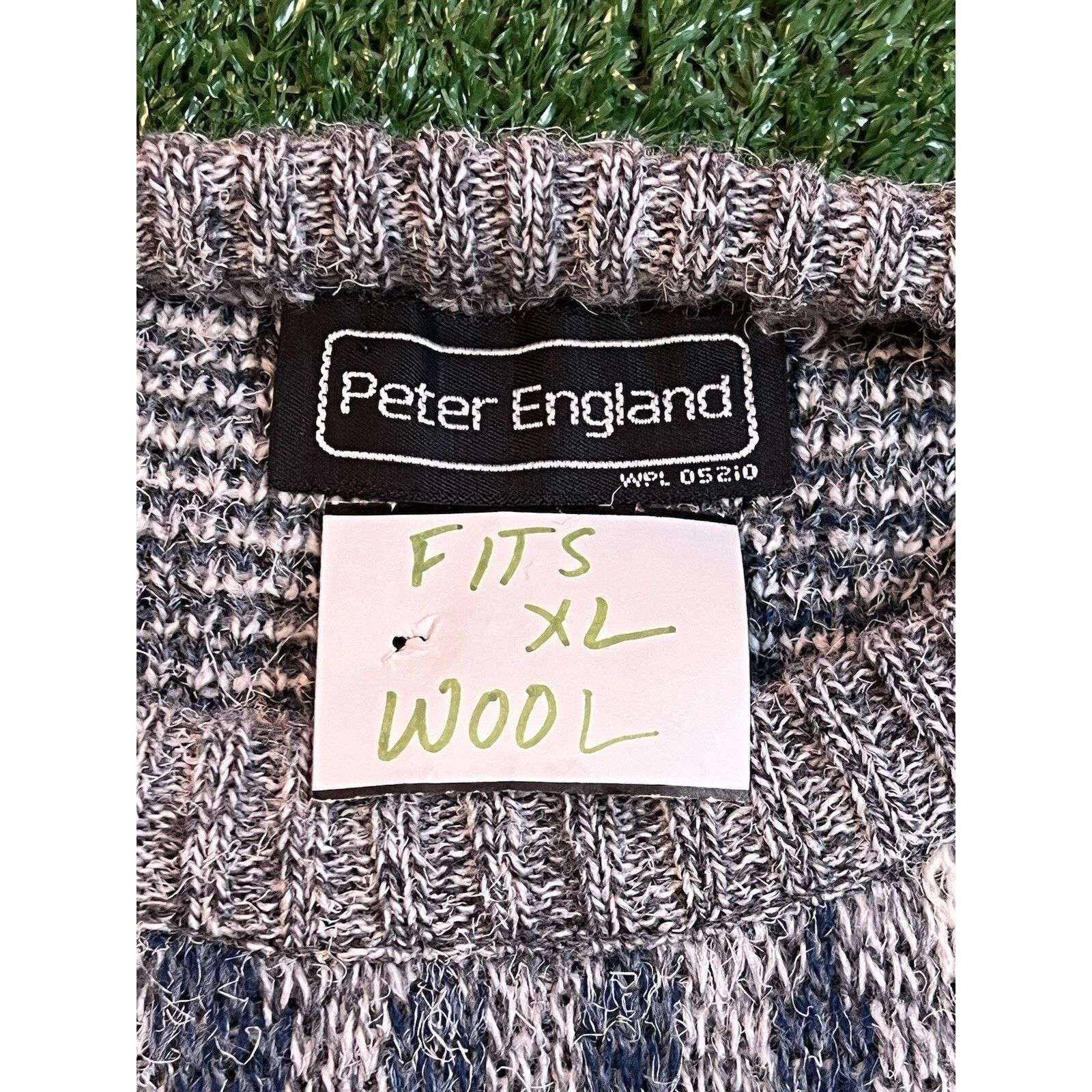 New England Outerwear VTG Peter England Mens XL Wool Pullover Sweater Size US XL / EU 56 / 4 - 3 Thumbnail