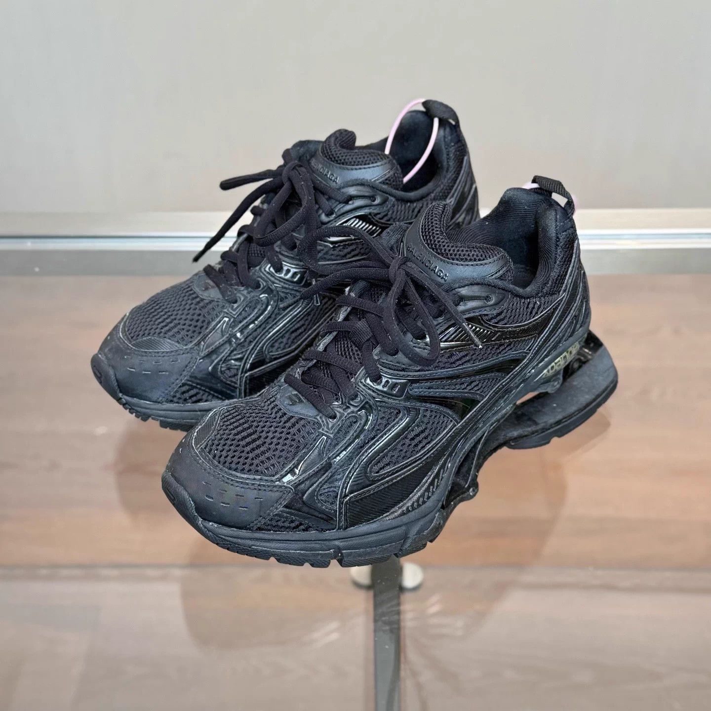 Balenciaga Balenciaga X-Pander Black Distressed Sneakers EUR 37 Size US 6 / IT 36 - 1 Thumbnail