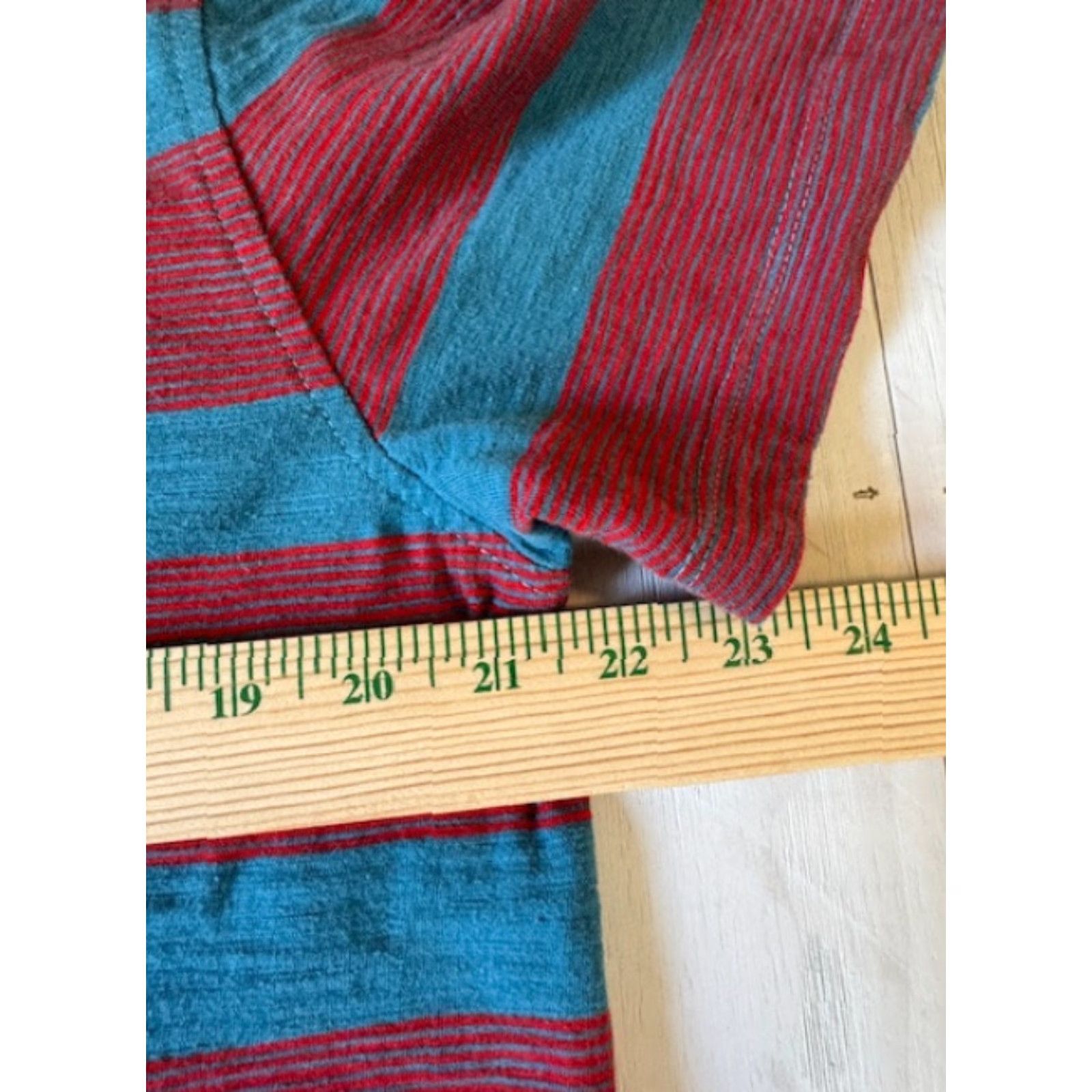 The North Face The North Face Mens Large Polo Shirt Short Sleeve Striped Red Blue Multicolor Cotton Polyester Button Closure Collared FIt Regular Mens 90s? Size US L / EU 52-54 / 3 - 5 Thumbnail