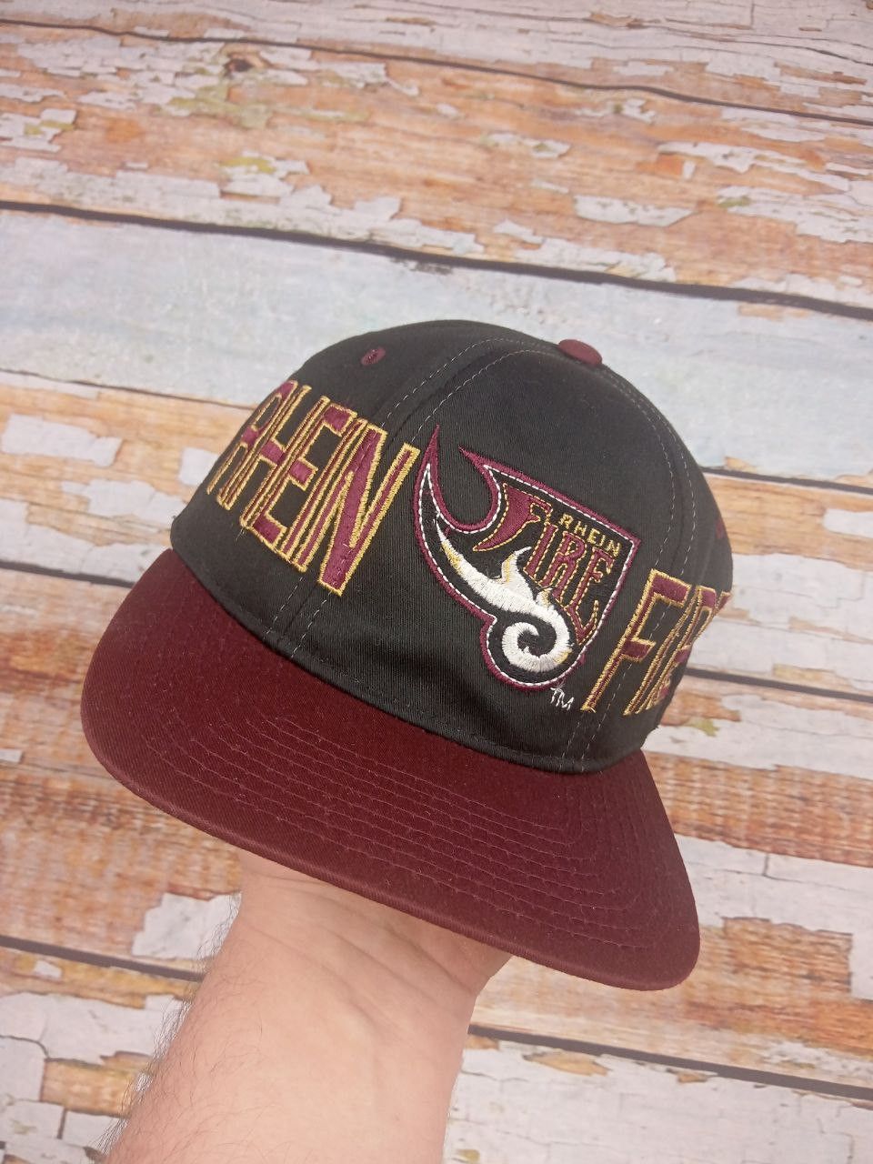 Starter Vintage 90s Starter Rhein Fire Cap Hat Made in Korea Size ONE SIZE - 1 Thumbnail