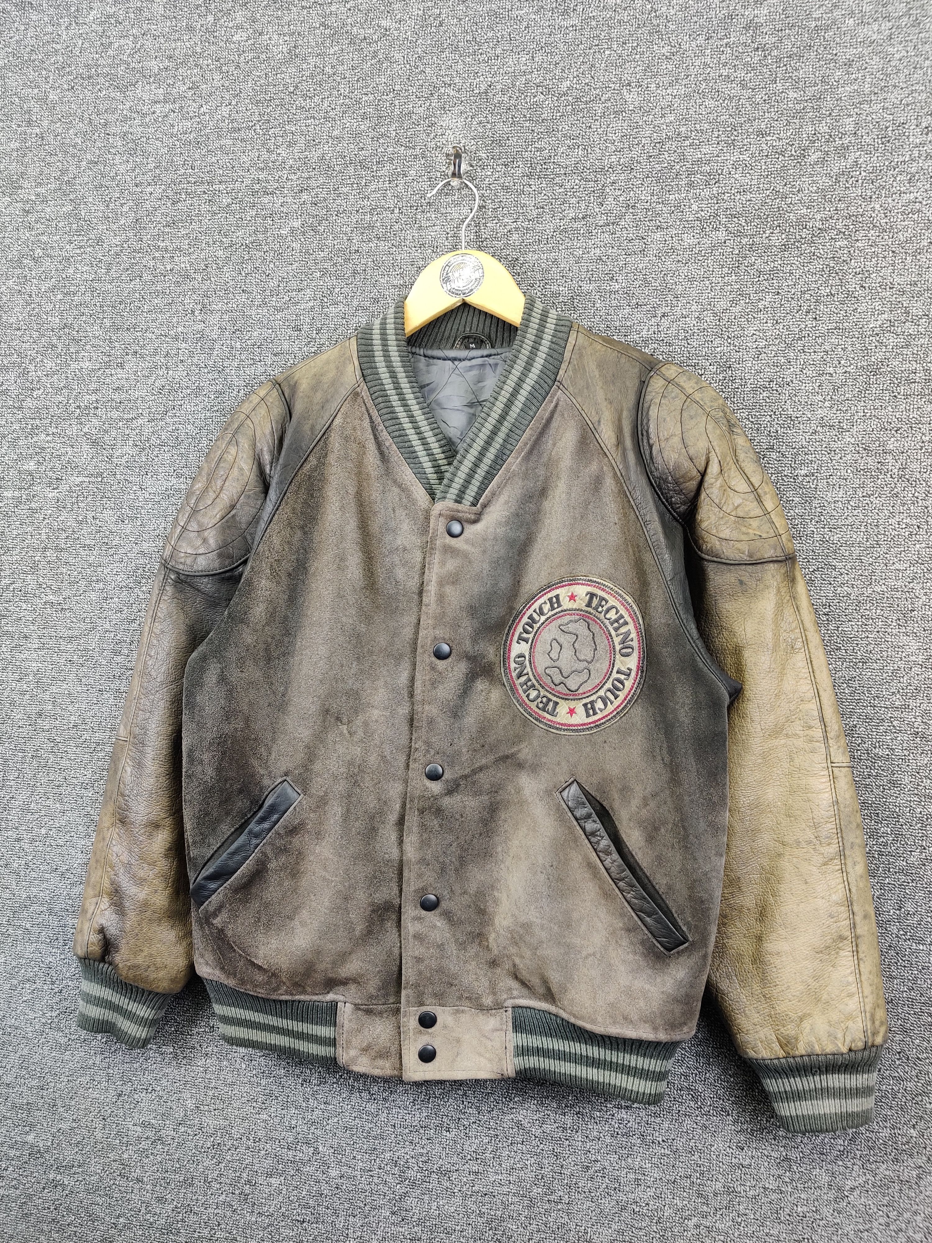 Genuine Leather Vintage Unbrand Bomber Leather Jacket Size US M / EU 48-50 / 2 - 2 Thumbnail