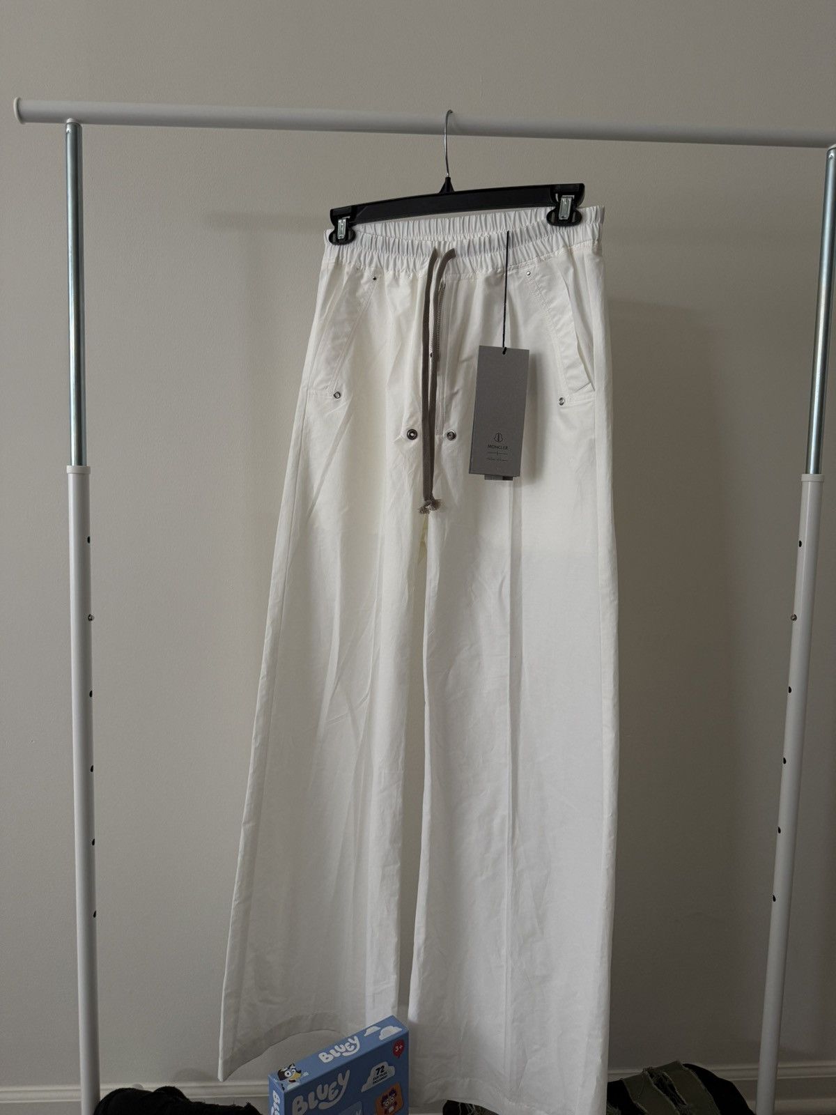 Other Moncler x Rick Owens Belas Trousers Pants Wide Leg Off-White Size US 31 - 1 Thumbnail