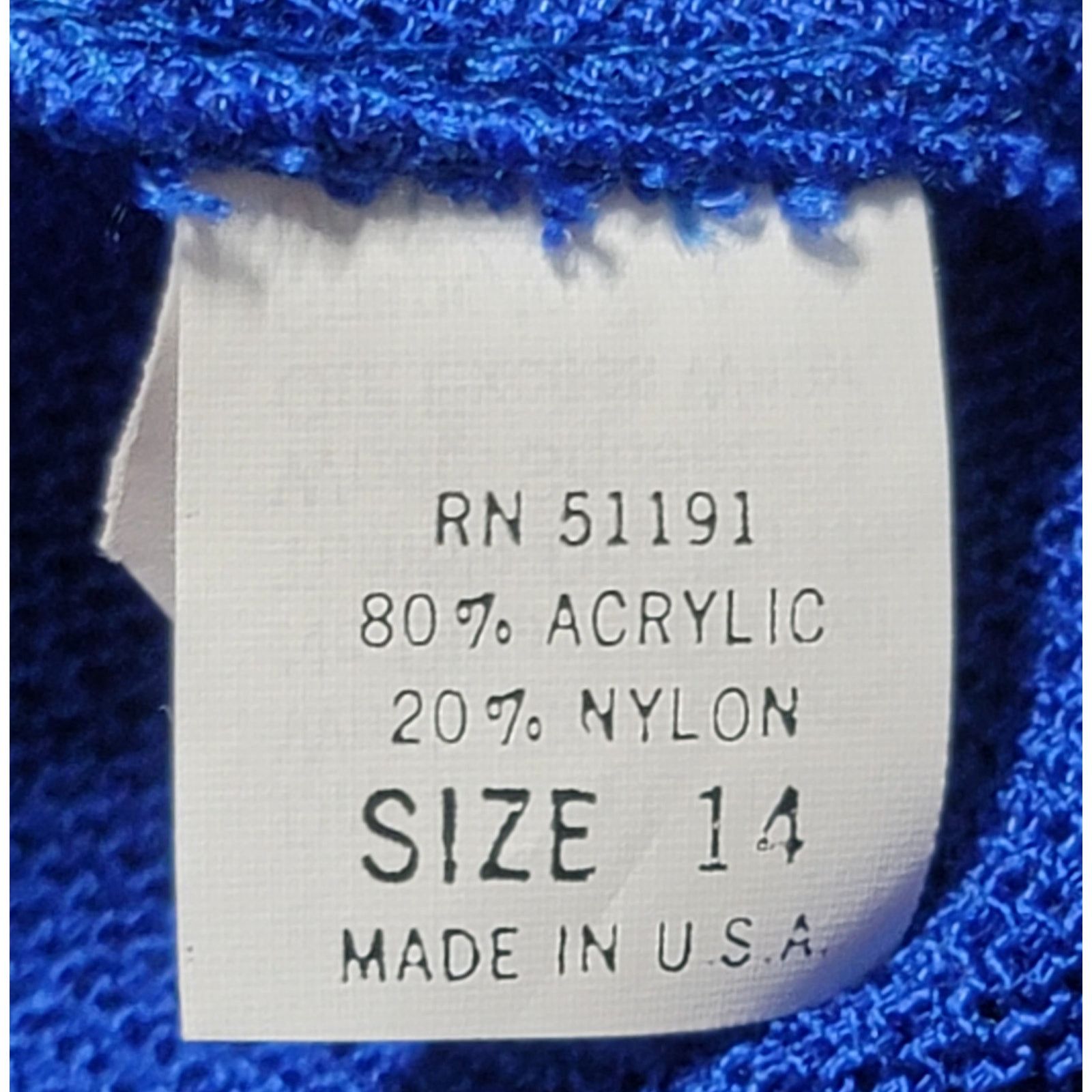 Other Philippe Marques Blue Knitted Sweater Rhinestones Top 14 Size XL / US 12-14 / IT 48-50 - 5 Thumbnail
