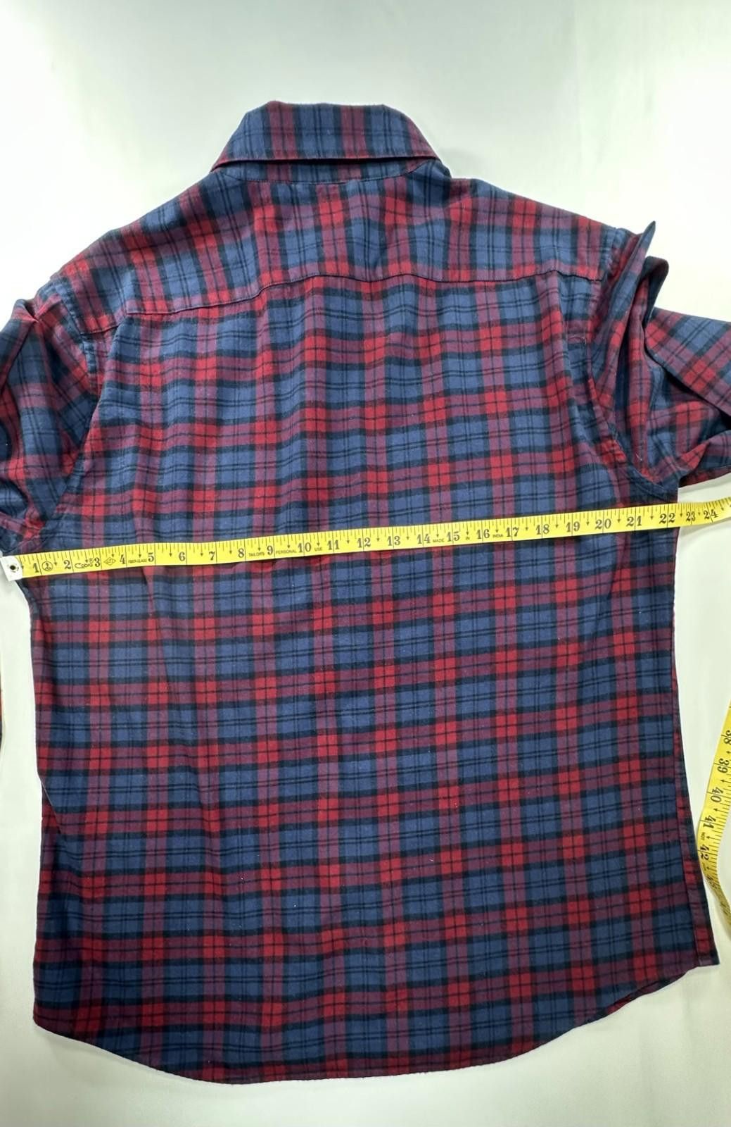 Banana Republic Banana Republic Untucked Fit Plaid Button Up Red/Blue Mens L Size US L / EU 52-54 / 3 - 4 Thumbnail