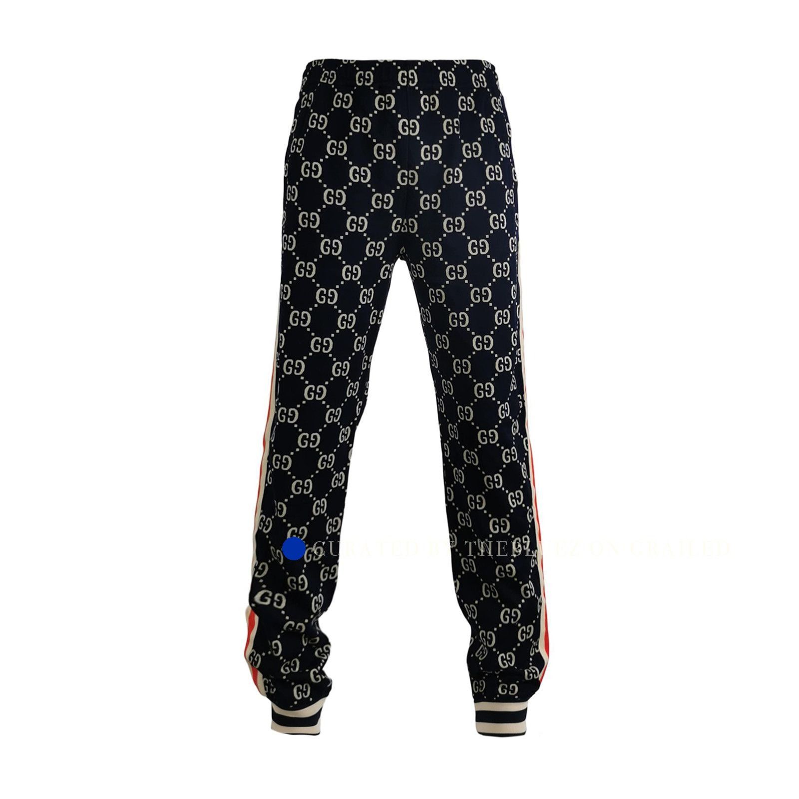 Gucci Stylish Blue Monogram Sweatpants Size US 32 / EU 48 - 1 Thumbnail