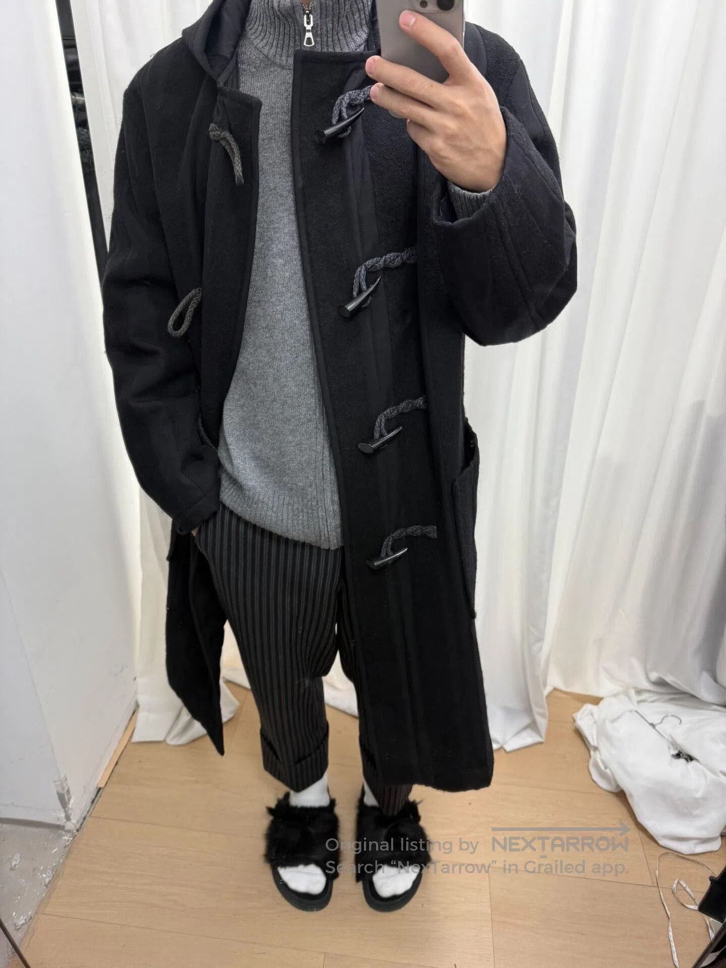 Yohji Yamamoto Yohji Yamamoto Striped Oversized Coat. Size US M / EU 48-50 / 2 - 8 Thumbnail