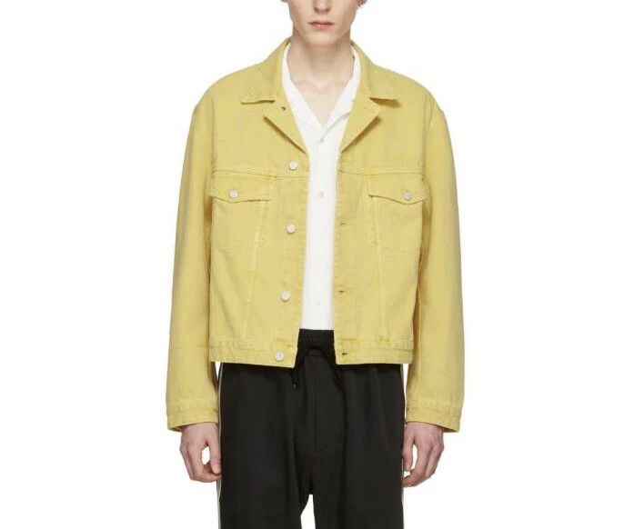 CMMN SWDN CMMN SWDN Yellow Denim Boris Jacket Size US M / EU 48-50 / 2 - 1 Thumbnail