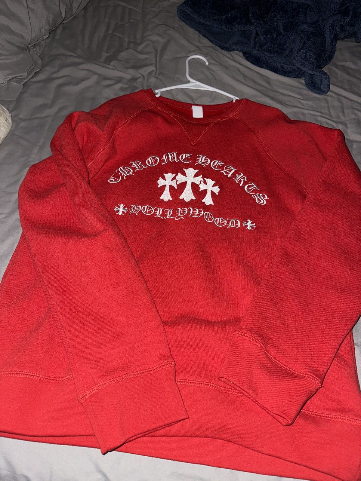 Chrome Hearts Chrome hearts “Hollywood” Red Cross crew neck Size US L / EU 52-54 / 3 - 1 Thumbnail
