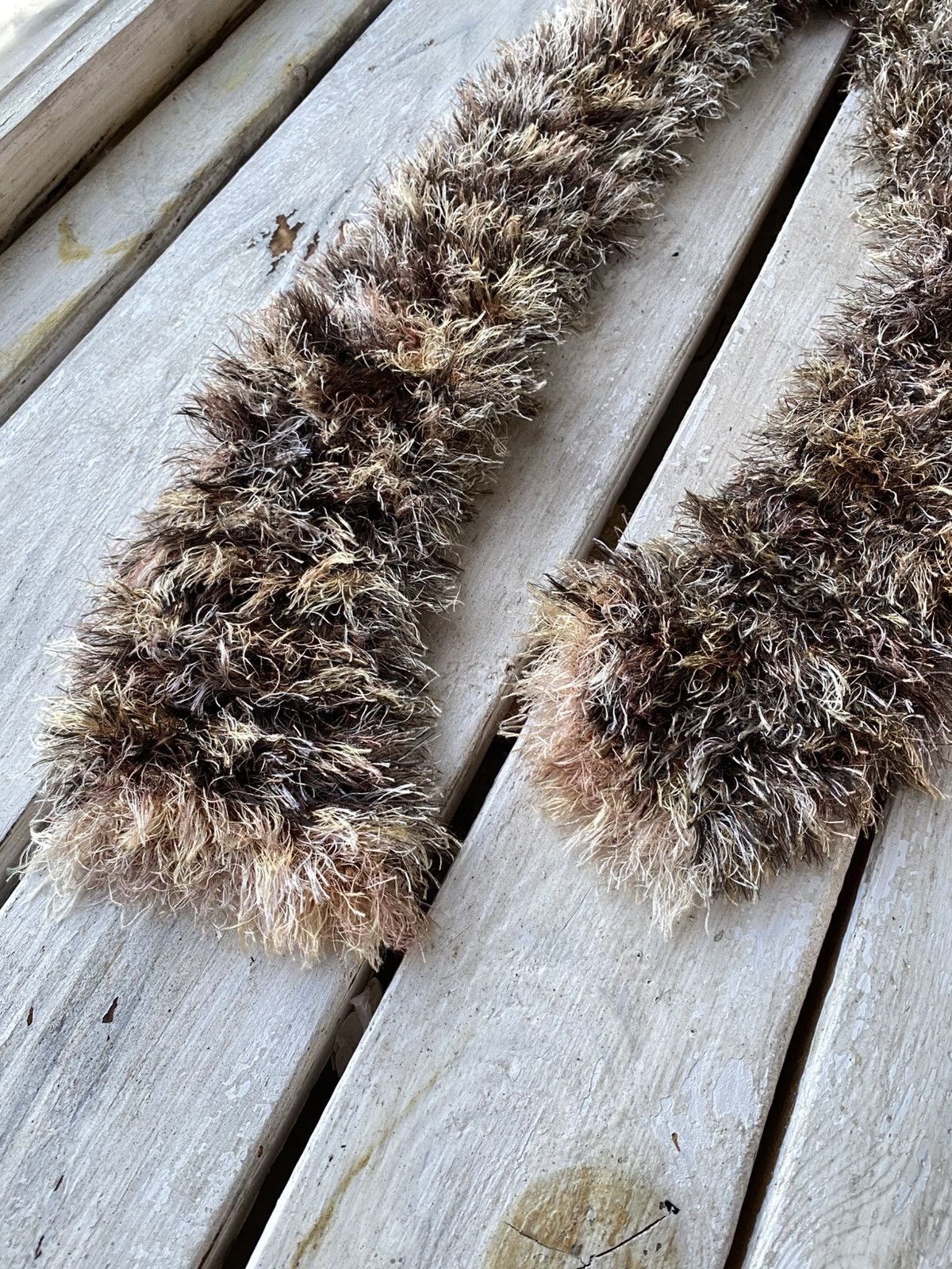Japanese Brand × Vintage Avant Garde japanese fuzzy mohair Opium scarf vintage y2k Size ONE SIZE - 2 Thumbnail