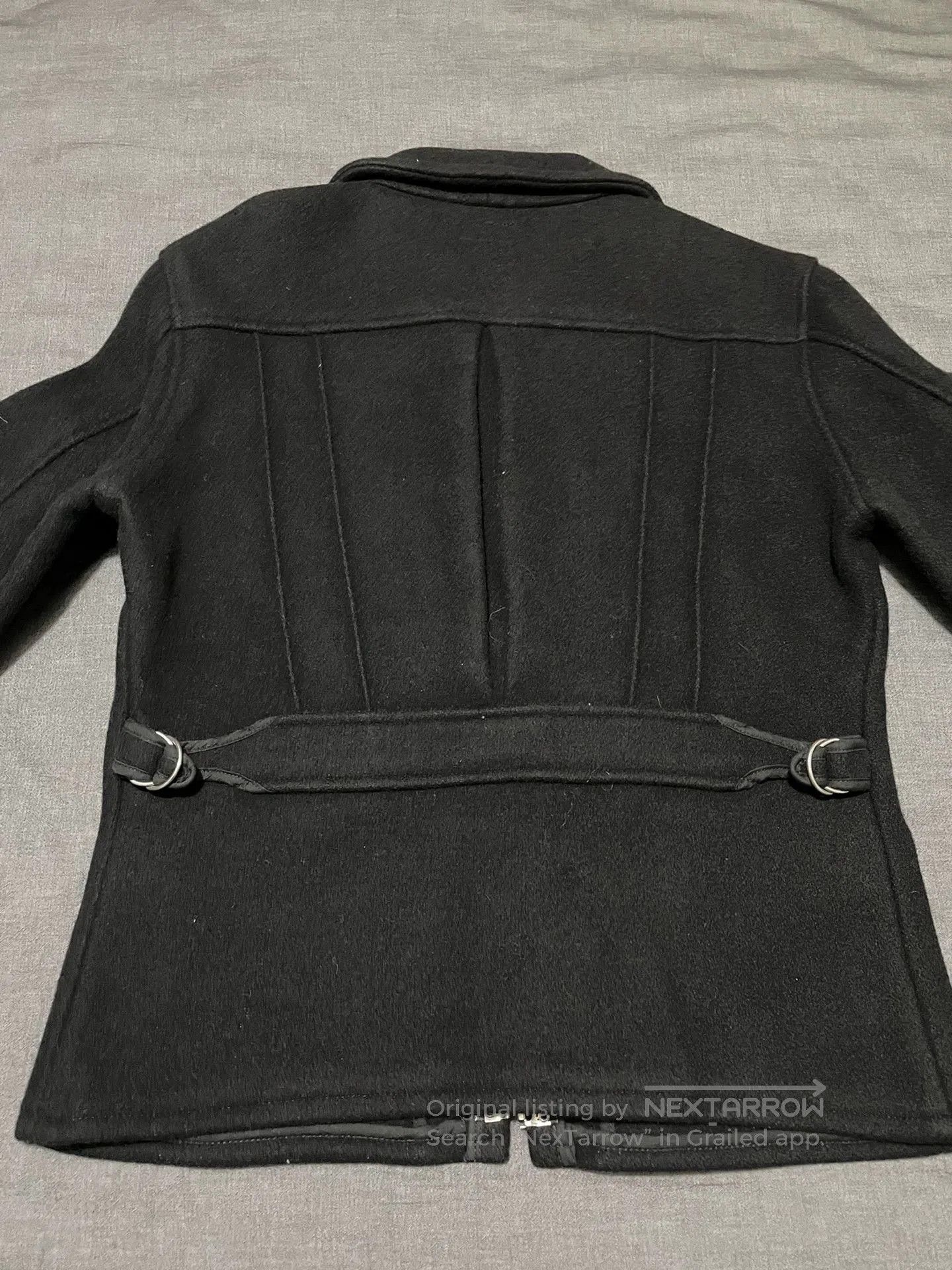 BLACK SIGN Vintage Black Wool Jacket for Men and Women. Size US S / EU 44-46 / 1 - 5 Thumbnail