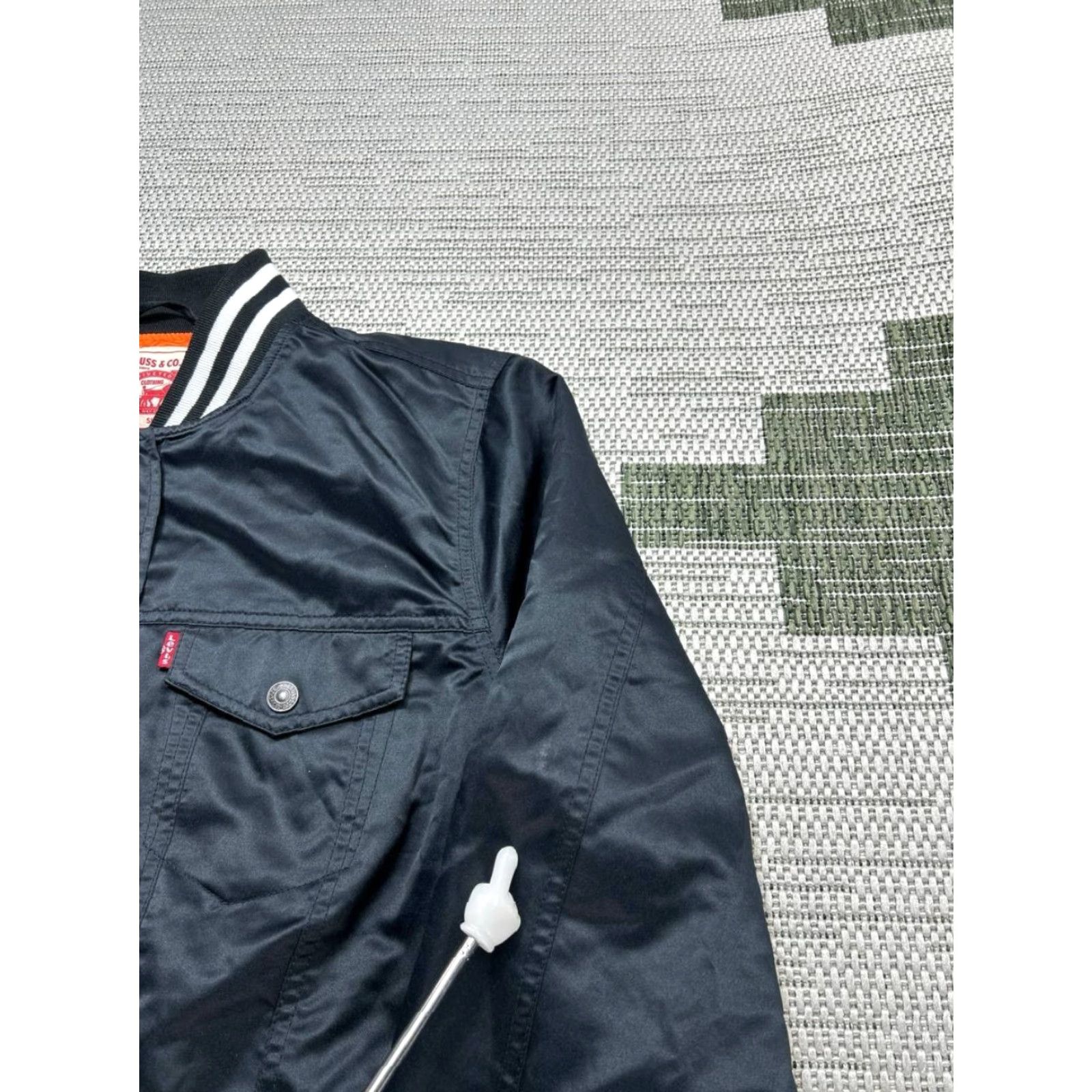 Levi's Levi's Trucker Bomber Jacket Womens 1X Satin Black Logo Vintage No Size XL / US 12-14 / IT 48-50 - 4 Thumbnail
