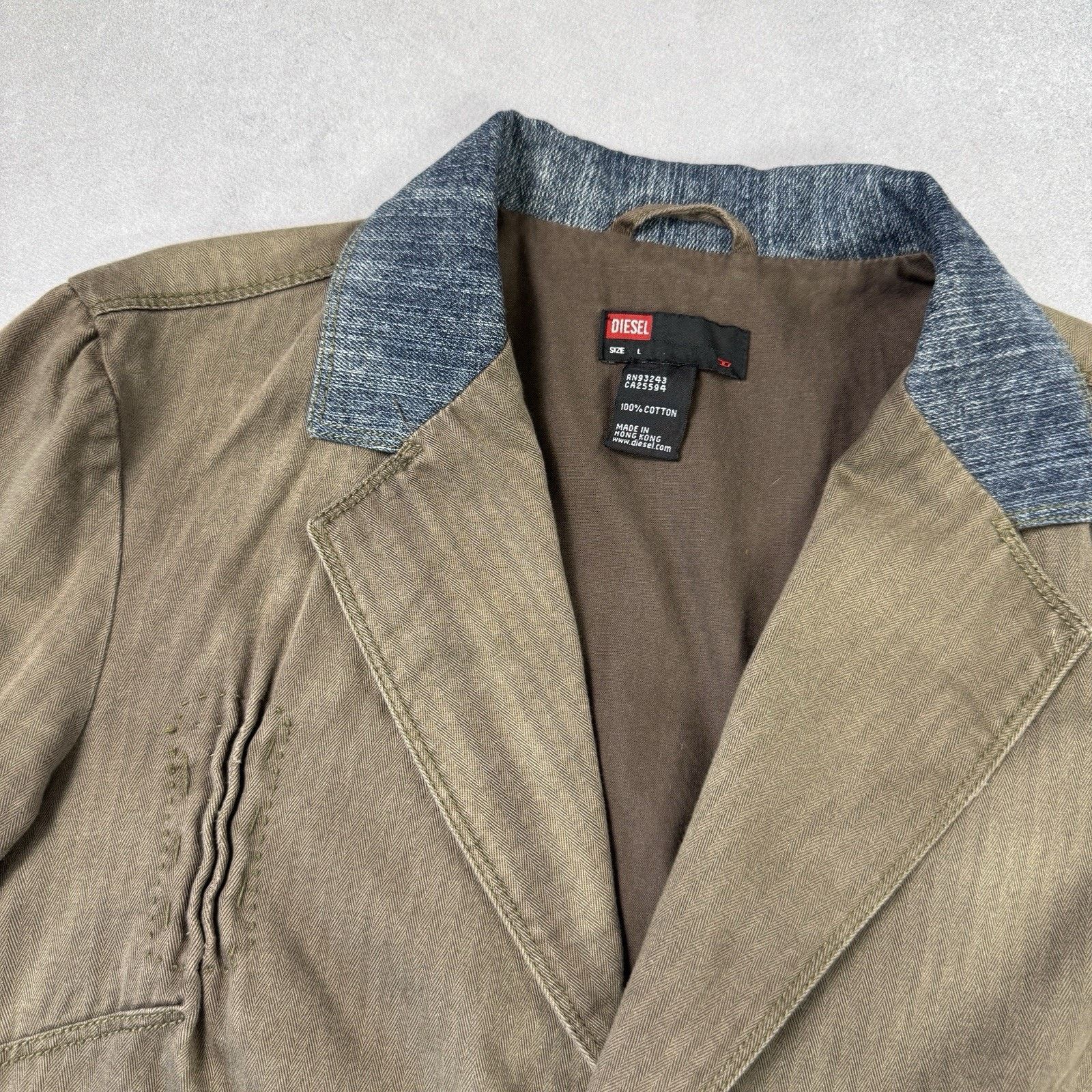 Diesel Vintage Diesel Avant Garde Faded Jacket Blazer Coat Size L Size L / US 10 / IT 46 - 5 Thumbnail