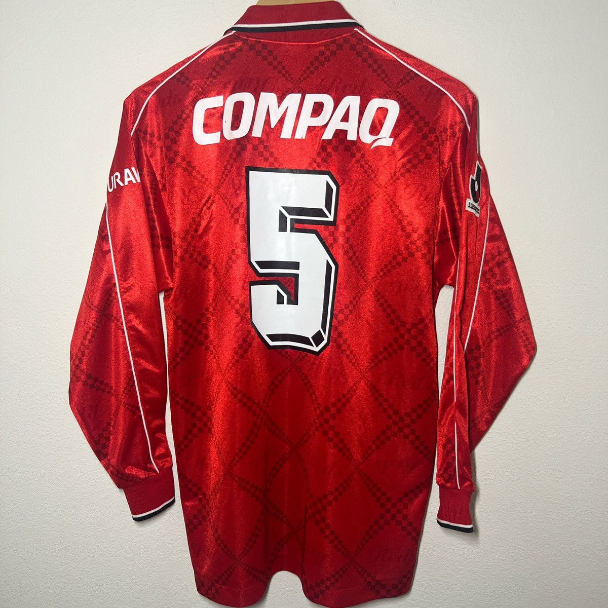 Japanese Brand Urawa Red Diamonds 1998 Home Long Sleeve Jersey Japan Soccer Size US M / EU 48-50 / 2 - 4 Thumbnail