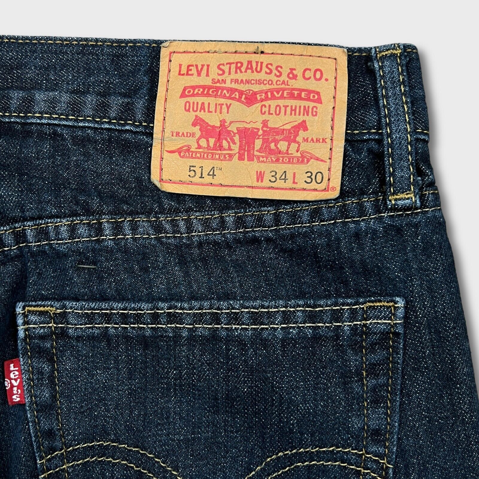 Levi's × Vintage Levi's 514 Jeans 34x30 Slim Straight Leg American Denim Pant Size US 34 / EU 50 - 5 Thumbnail