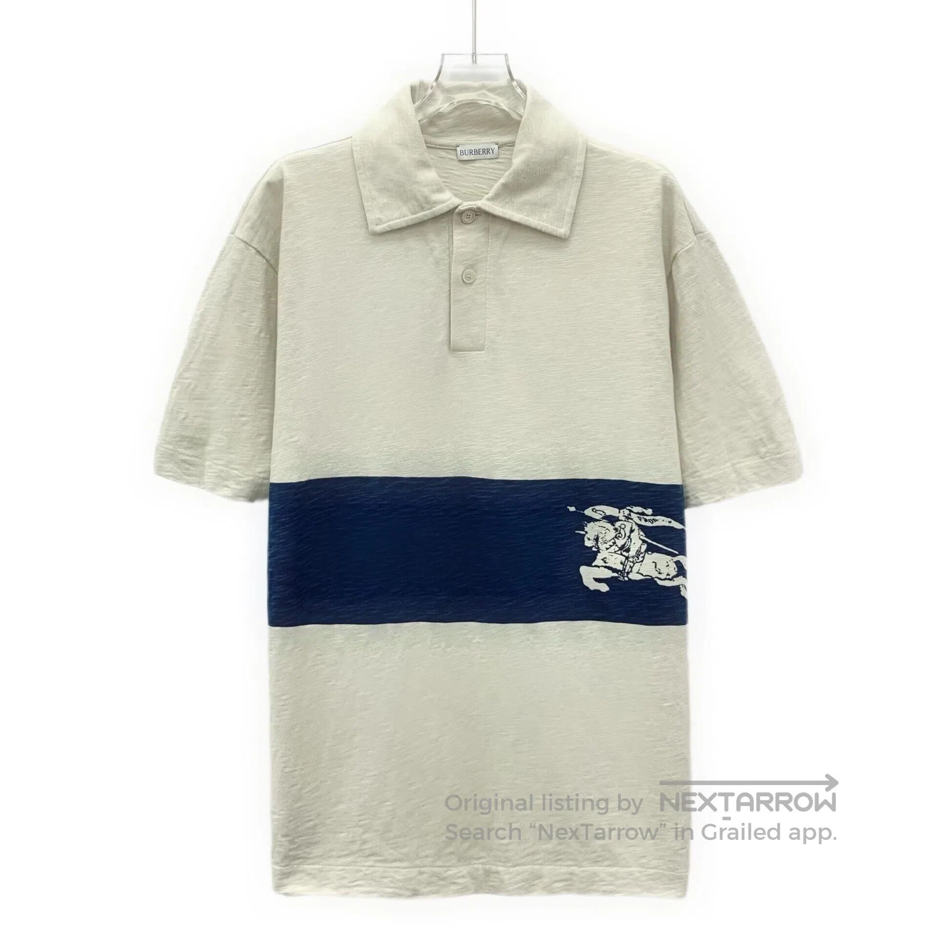 Burberry Burberry Color-blocked warhorse knight printed cotton coll Size US M / EU 48-50 / 2 - 1 Thumbnail