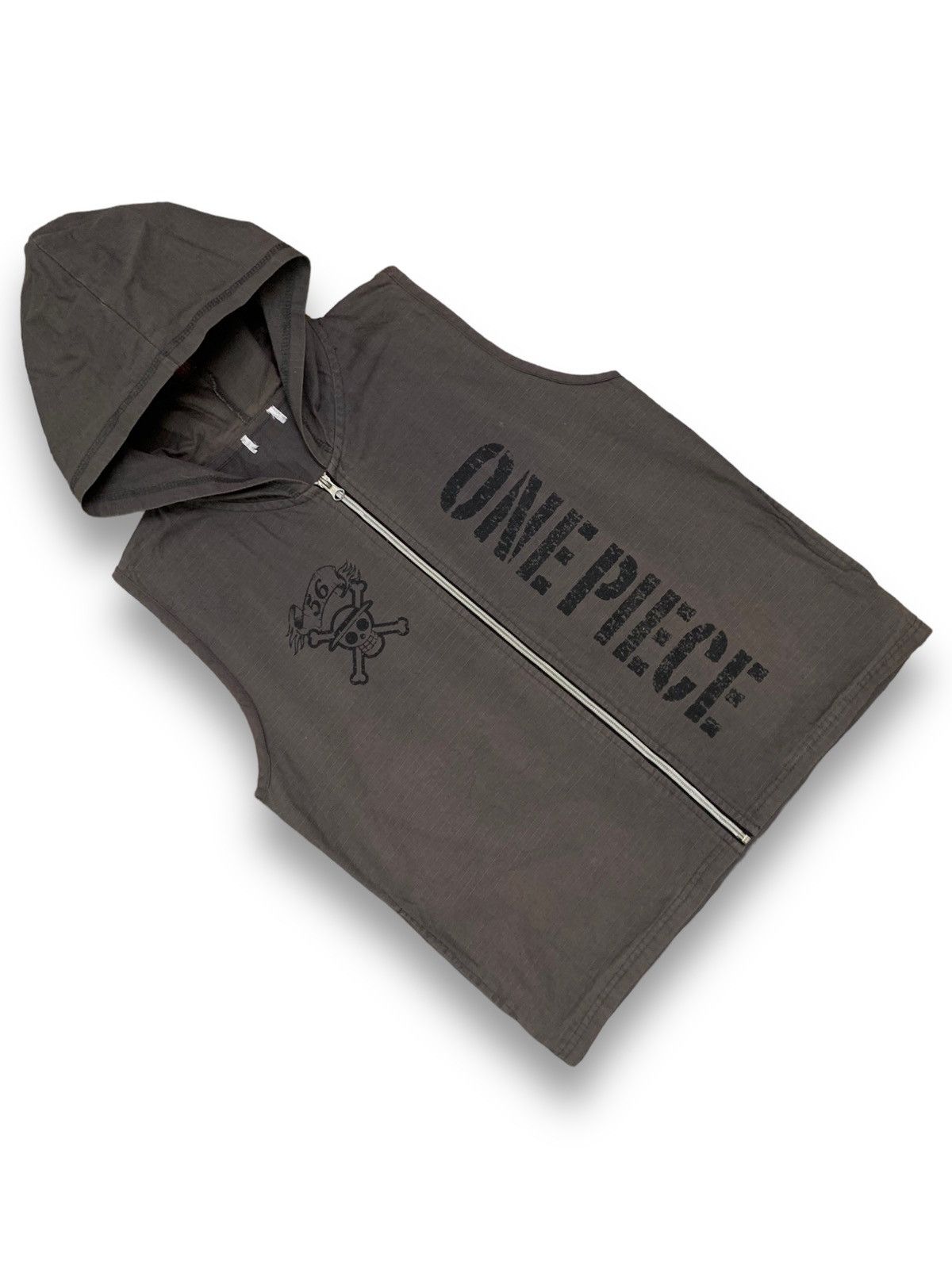One Piece Vintage ONE PIECE SunFaded SpellOut Roronoa Zoro Hooded Vest Size US S / EU 44-46 / 1 - 4 Thumbnail