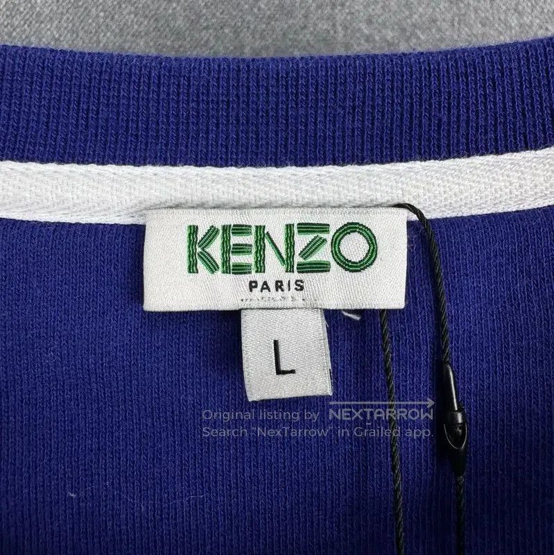 Kenzo KENZO Blue Men's Sweatshirt with Tiger Graphic . Size US L / EU 52-54 / 3 - 4 Thumbnail