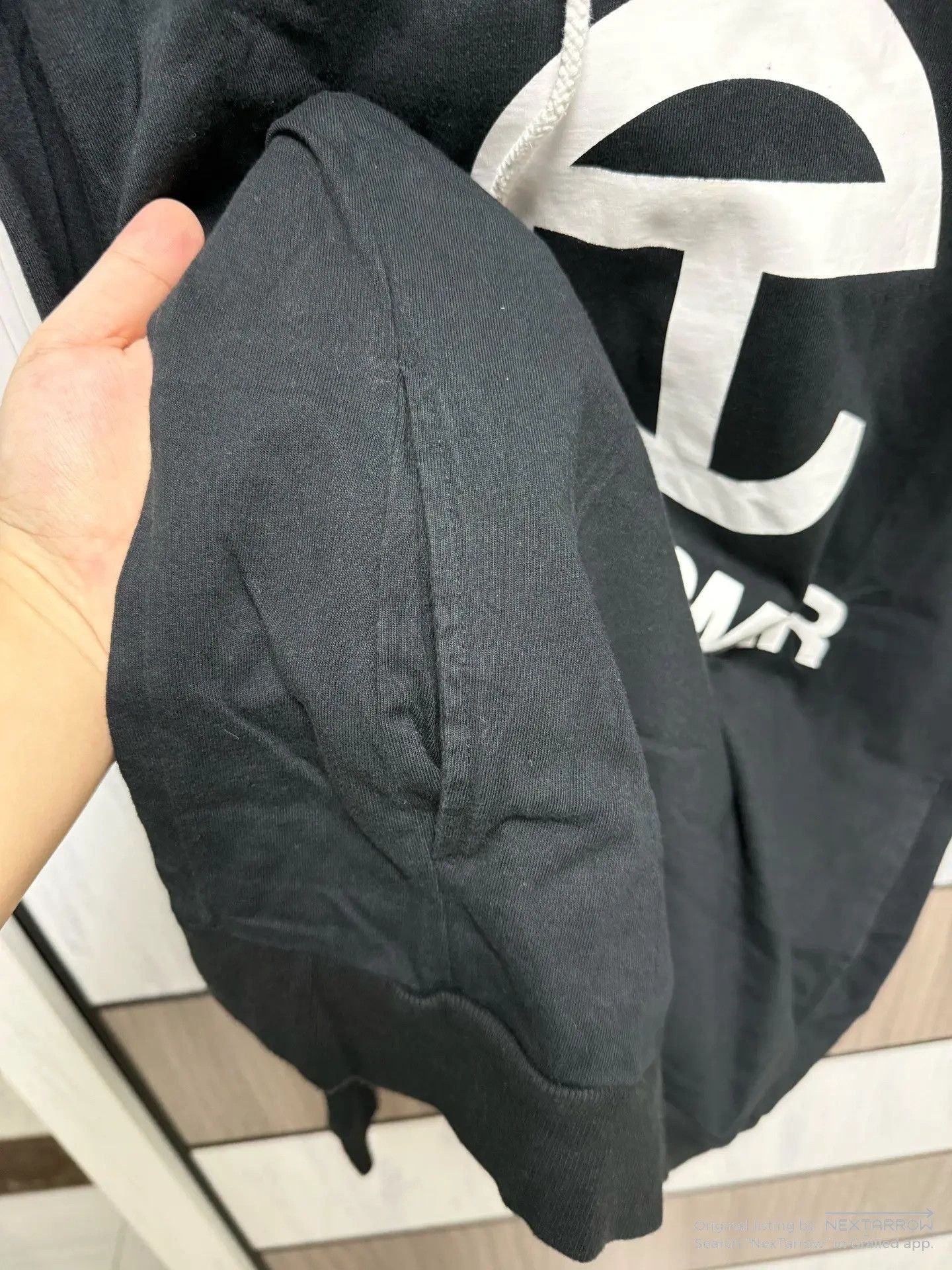 Telfar Black Customer Double Hood Hoodie Kkkk83/2609, Men's — image 5 of 6