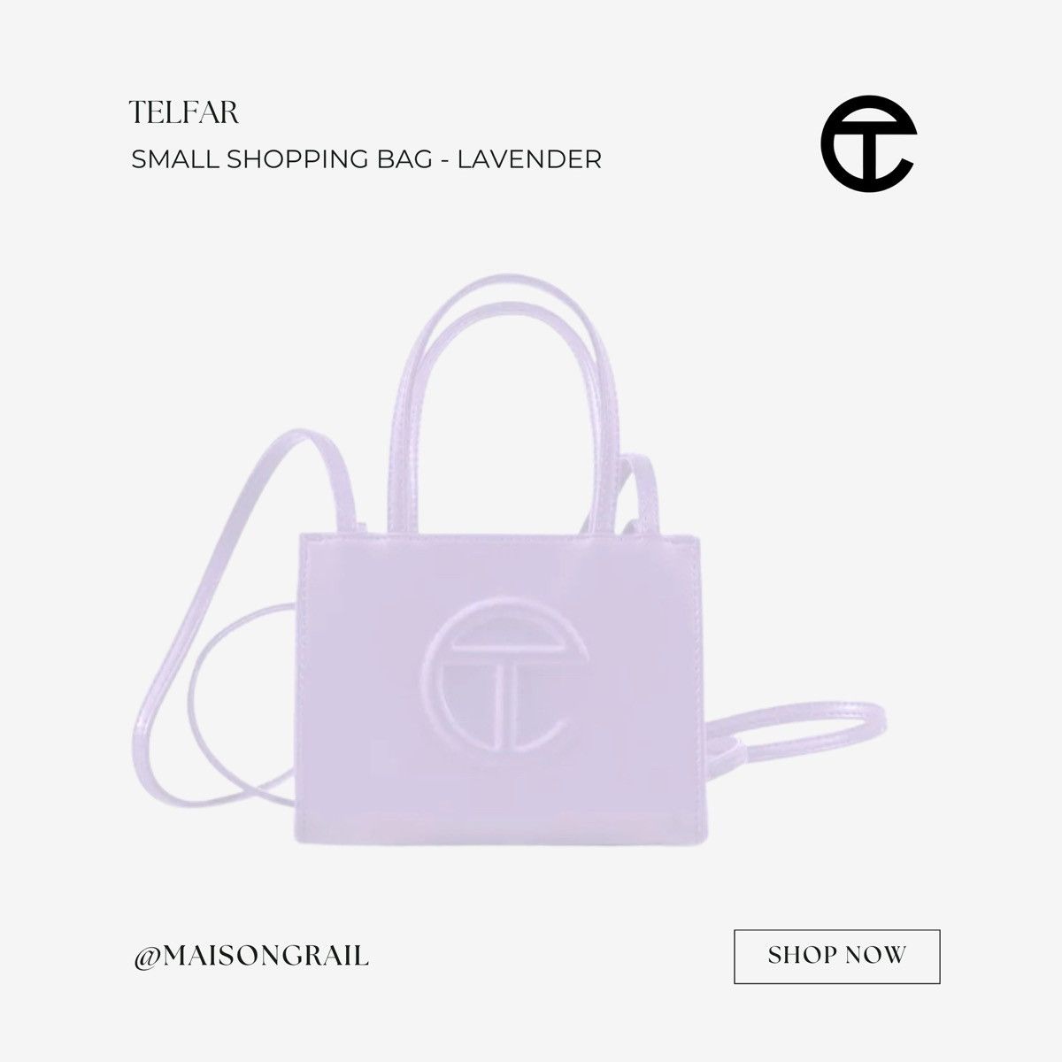 Telfar TELFAR SMALL SHOPPING BAG LAVENDER Size ONE SIZE - 1 Thumbnail