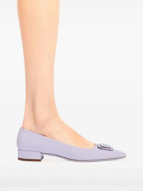 Salvatore Ferragamo o1s1rm0126 Vara Pumps in Purple Size US 7 / IT 37 - 5 Thumbnail