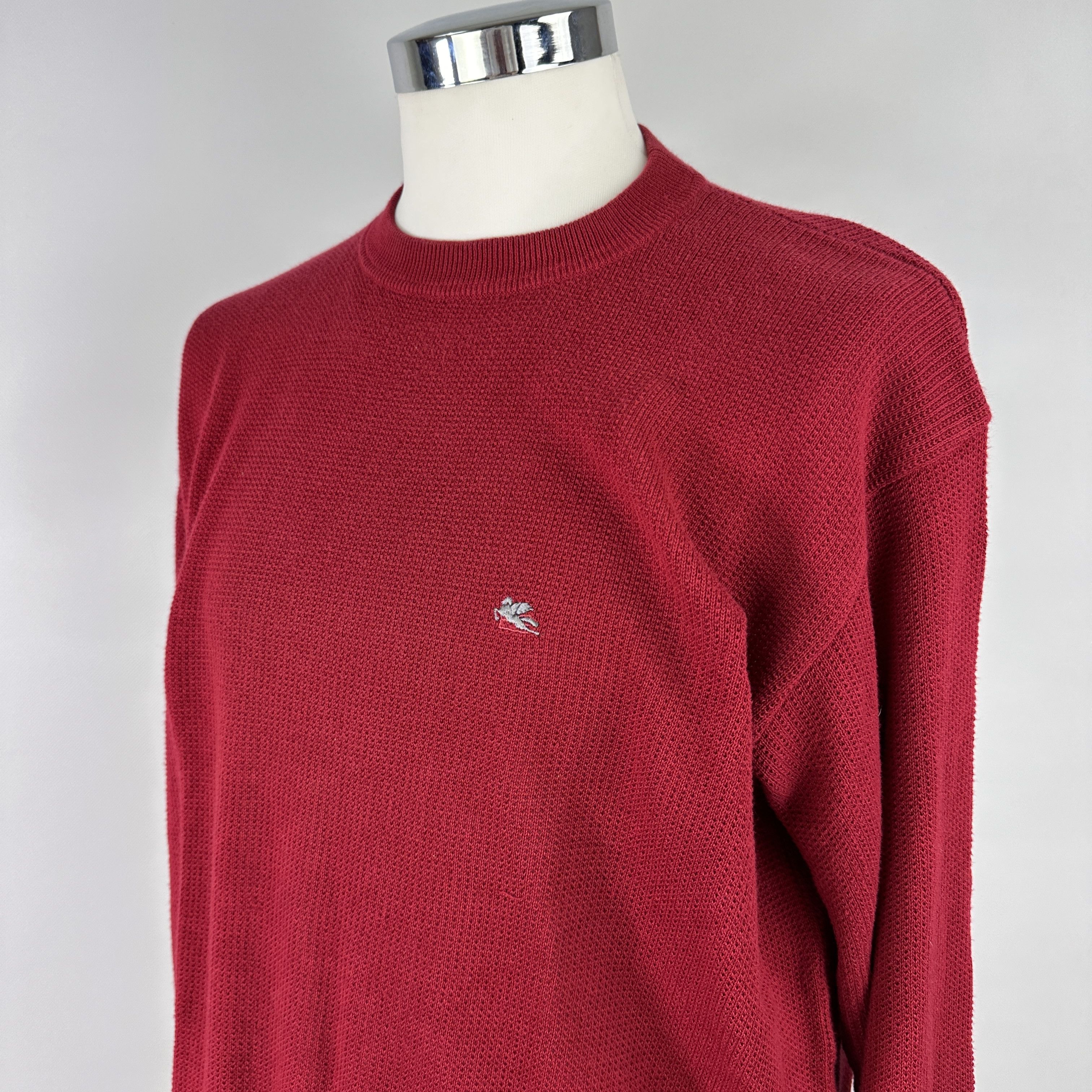 Etro Maglioncino Etro Milano Cotone Logo Ricamato – XL Size US XL / EU 56 / 4 - 10 Thumbnail
