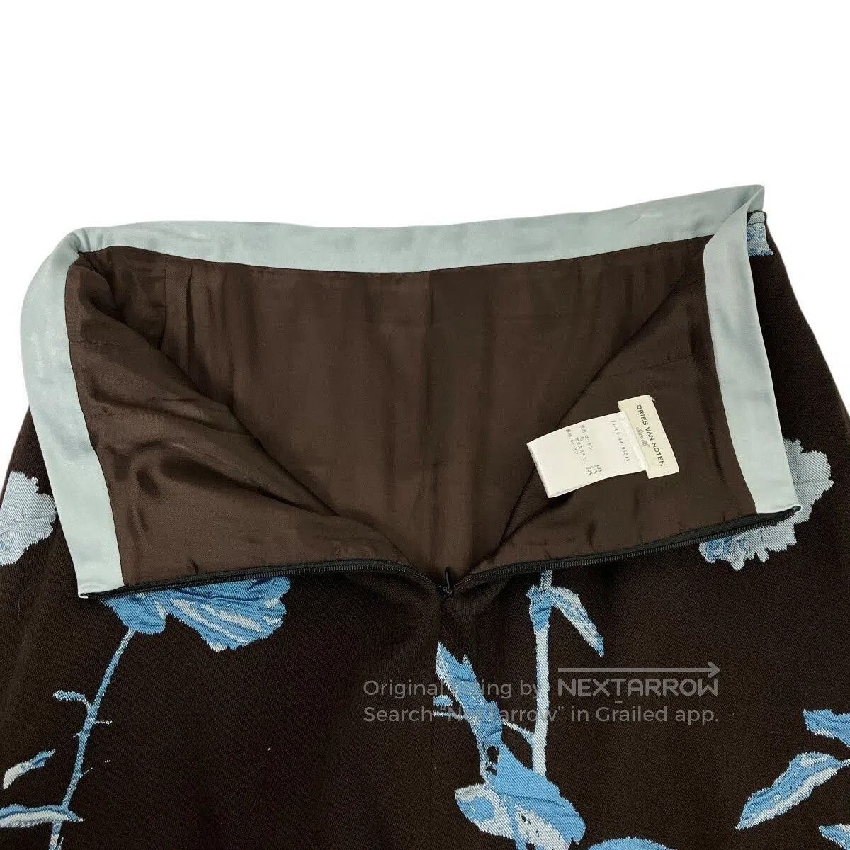 Dries Van Noten Dries van Noten Jacquard Embroidered Skirt. Size 35" - 4 Thumbnail