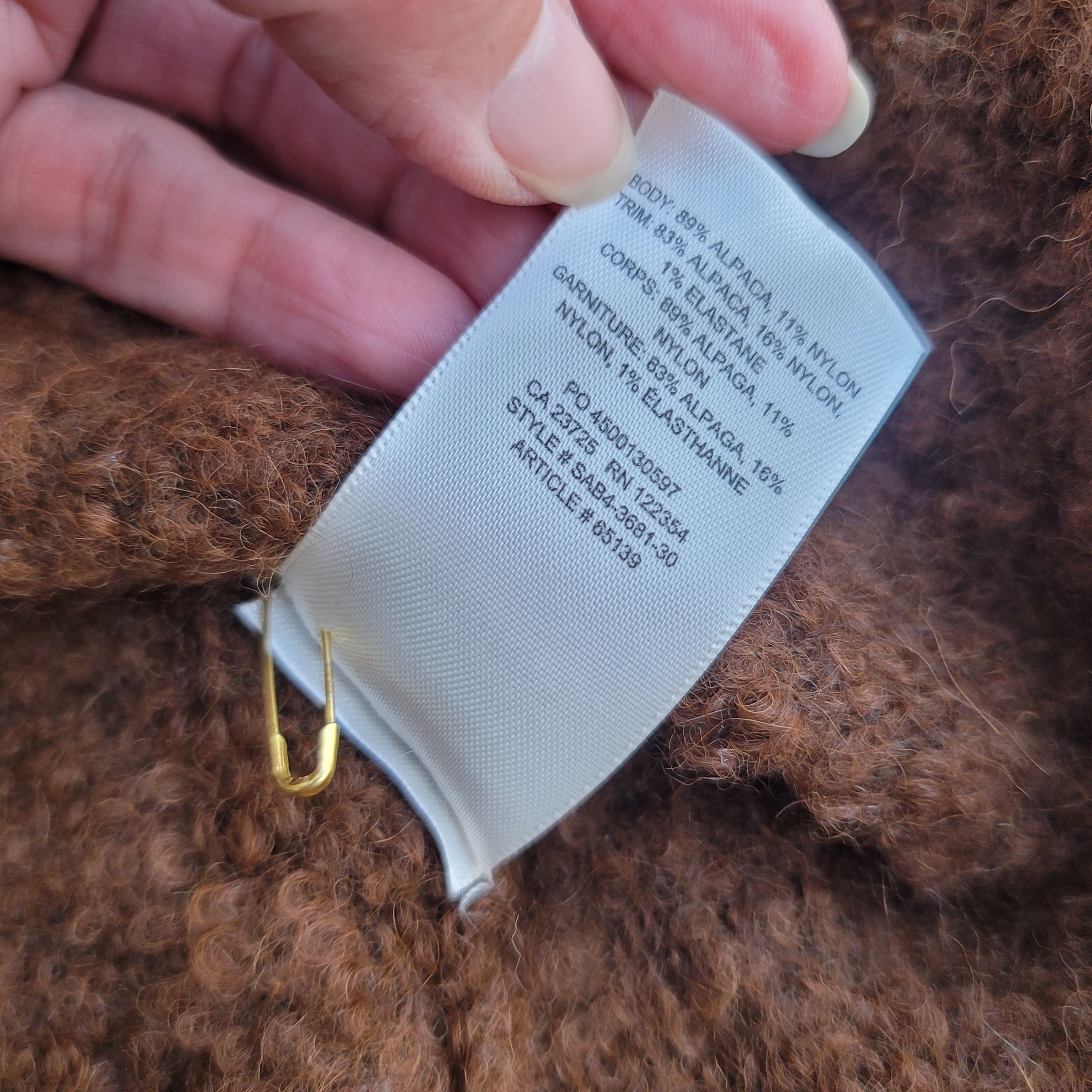 Aritzia Wilfred alpaca blend oversized sweater Size XS / US 0-2 / IT 36-38 - 6 Thumbnail