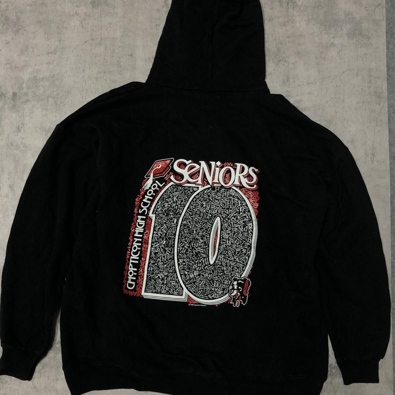 Other Seniors balck hoodie boxy vintage Size US XL / EU 56 / 4 - 4 Thumbnail