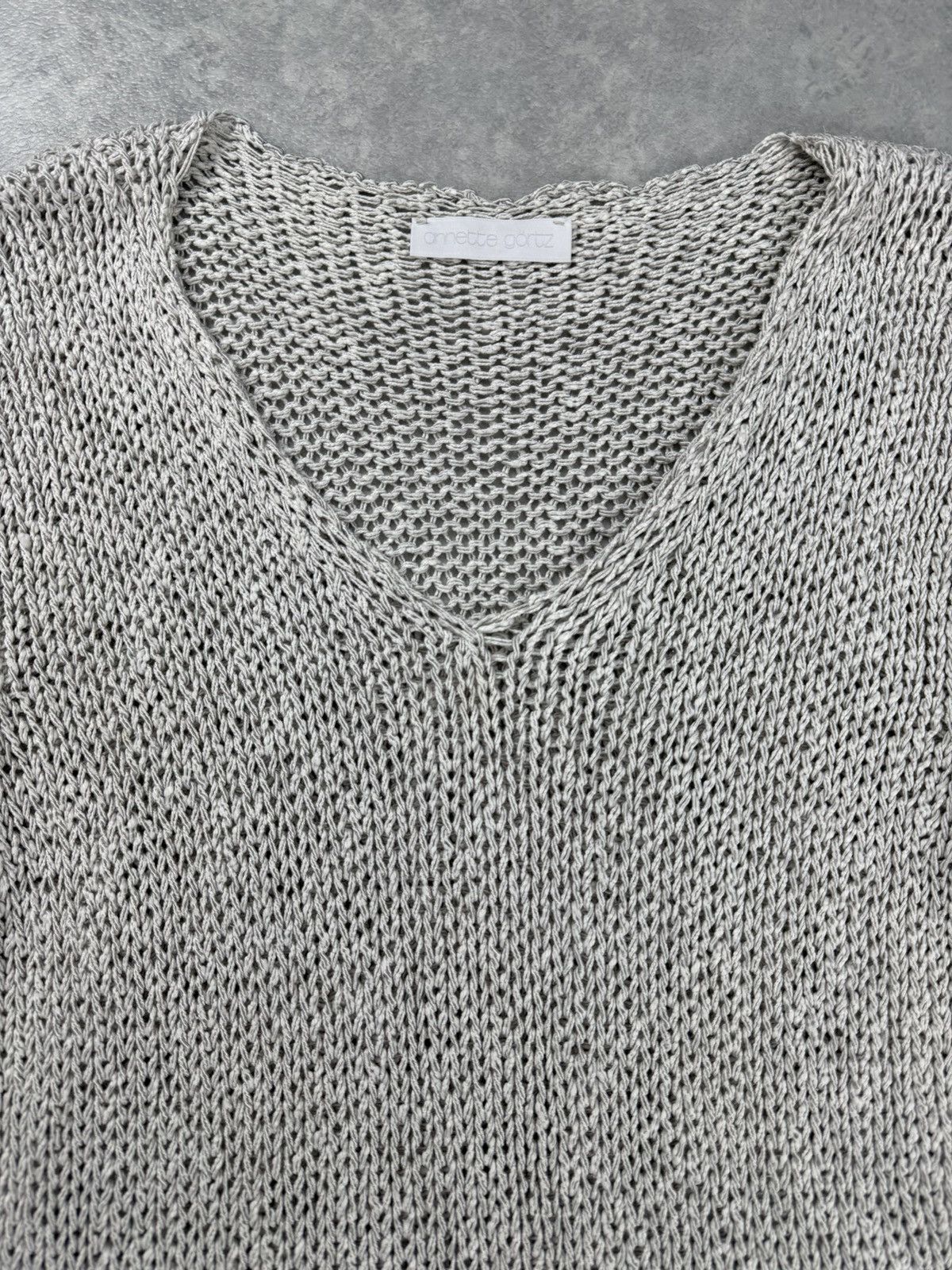 Annette Gortz Annette Gortz Knit Sweater Grey V Neck Size M Size M / US 6-8 / IT 42-44 - 5 Thumbnail