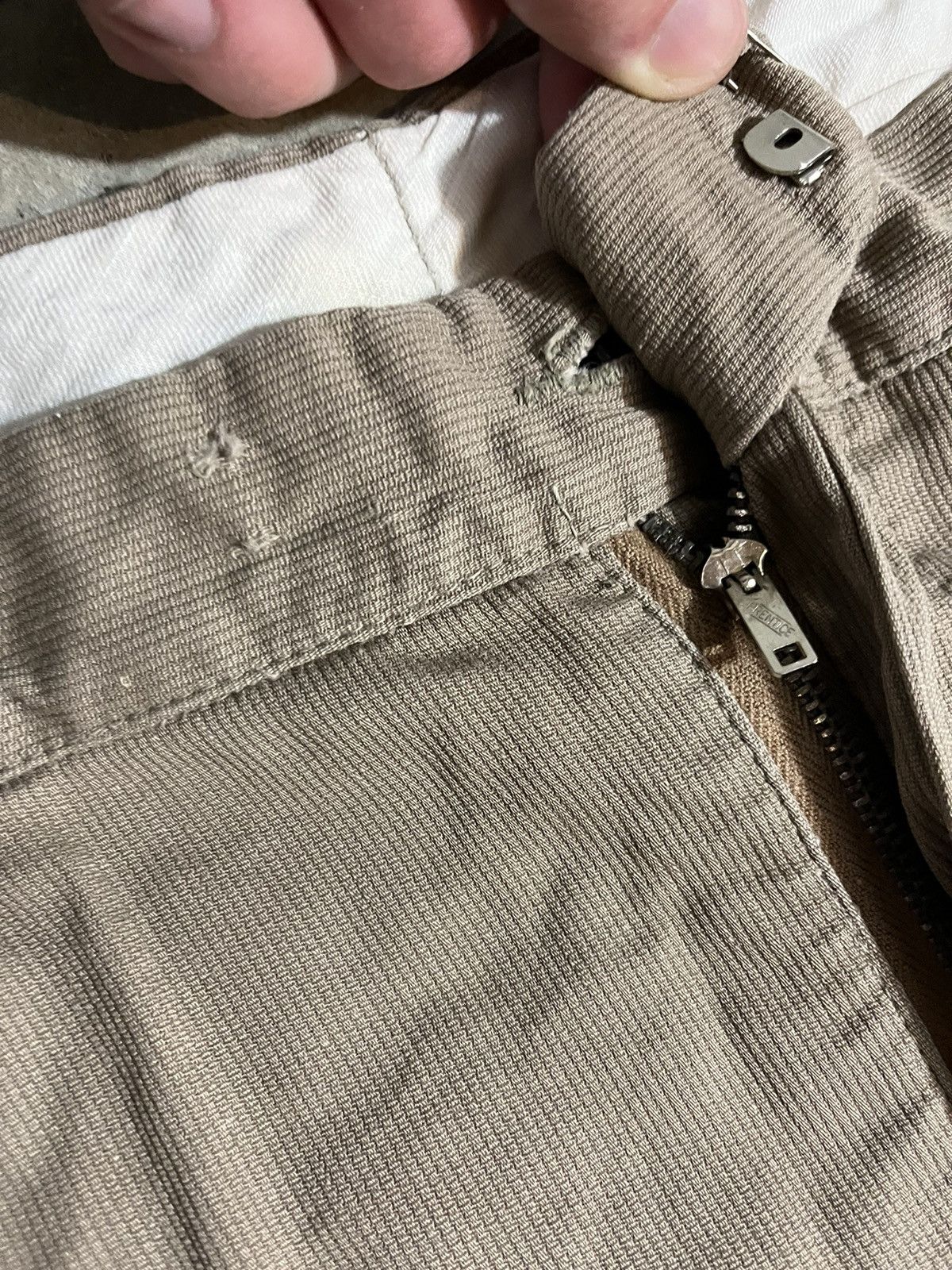Vintage Vintage 60s Side Buckle Cotton Pants 36x31 Size US 36 / EU 52 - 4 Thumbnail