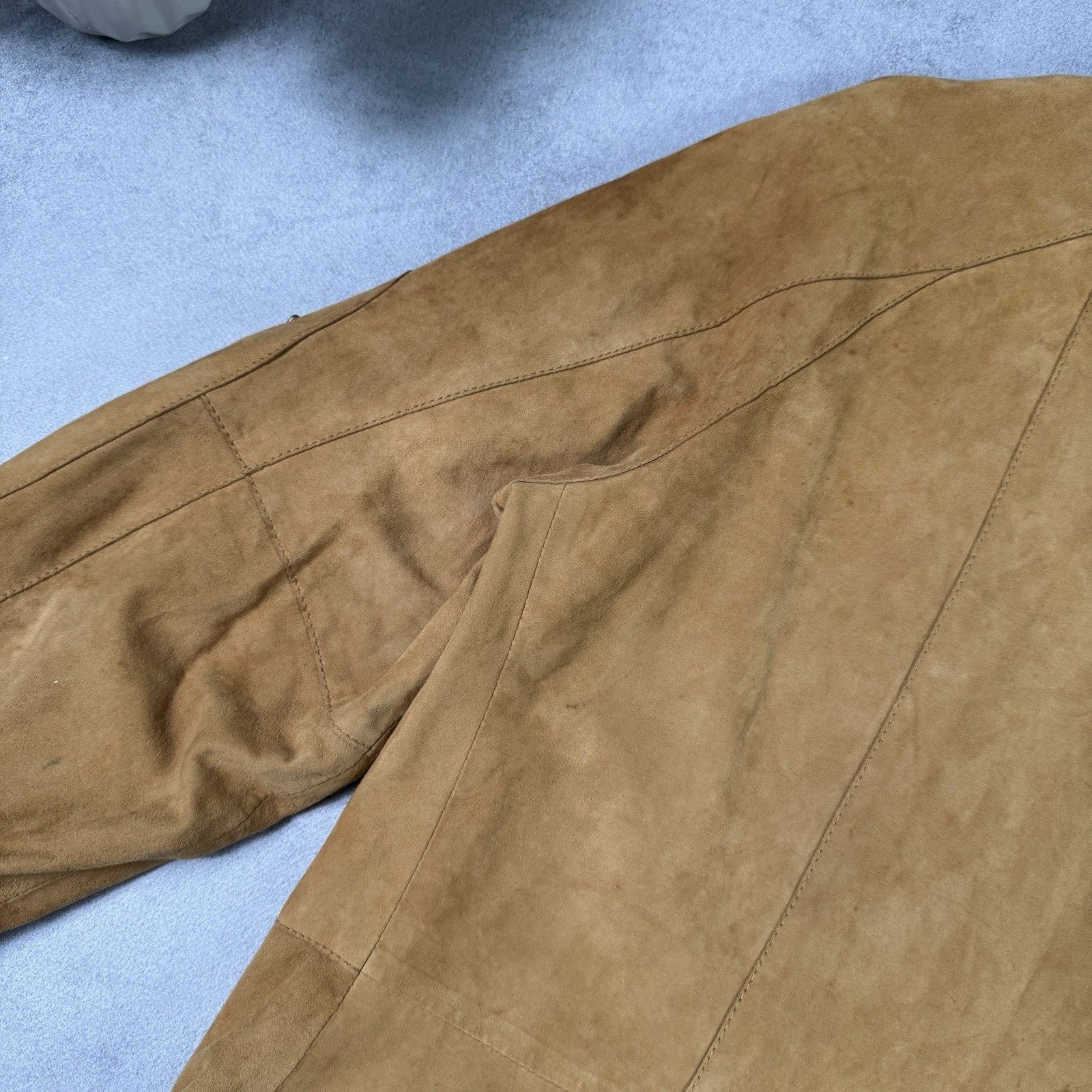 Dolce & Gabbana Dolce Gabbana Men Leather Suede Jacket Beige Size 50 Size US M / EU 48-50 / 2 - 22 Thumbnail