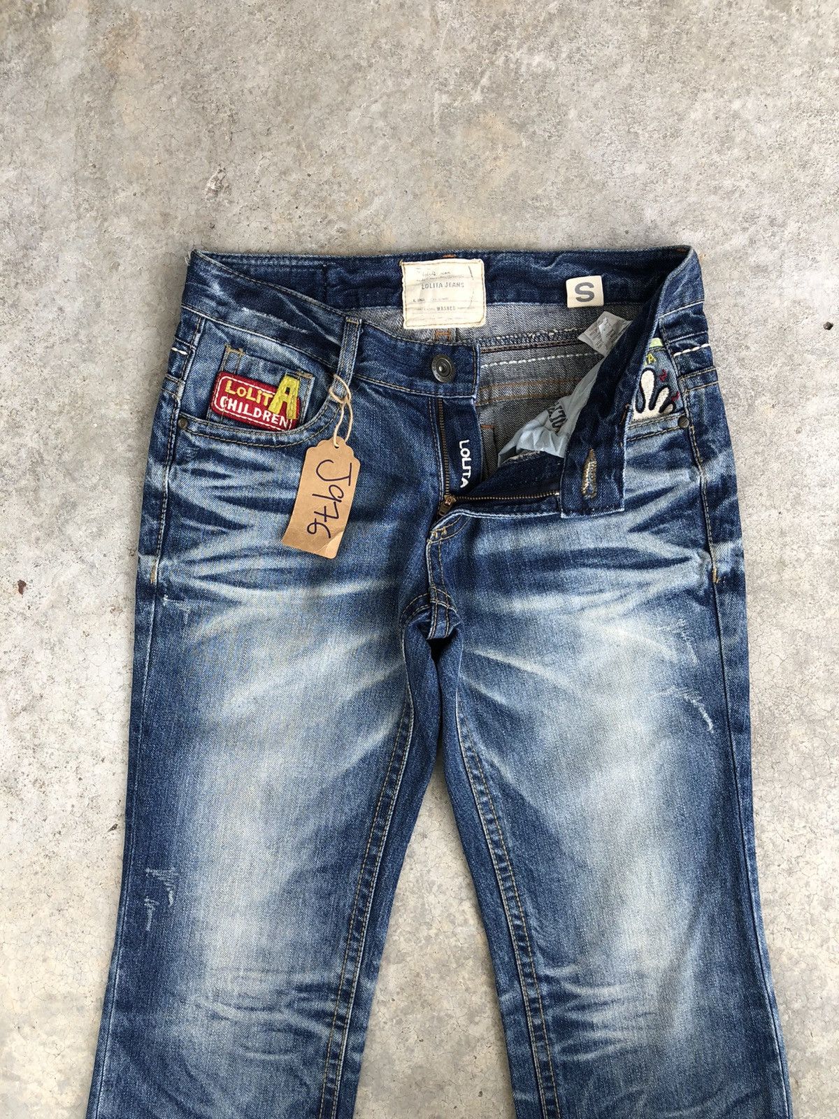 Japanese Brand Yoshitomo Nara Lolita Distressed Jeans Size US 31 - 3 Thumbnail