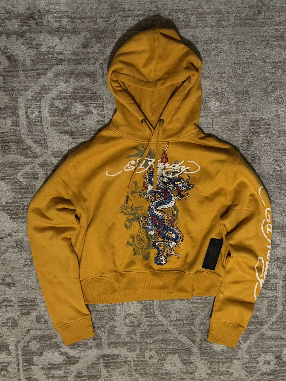 Ed Hardy Rare Yellow Ed Hardy Hoodie Size M / US 6-8 / IT 42-44 - 1 Thumbnail