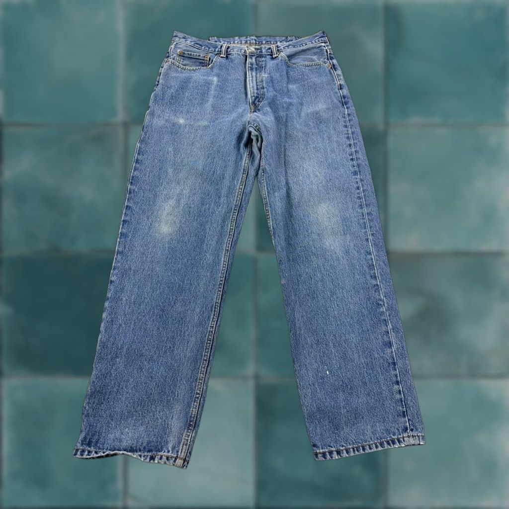 Vintage VINTAGE Levis Jeans 505 Men’s 35x31 Regular Denim Cotton Blue Levis 505 Straight Inseam 31 Size US 34 / EU 50 - 1 Thumbnail