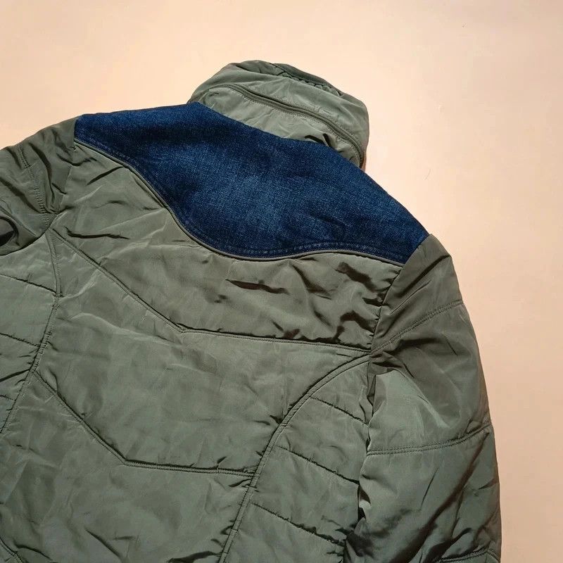 Diesel Diesel Green Quilted Jacket With Jeans Part Small Hooded Size US S / EU 44-46 / 1 - 15 Thumbnail