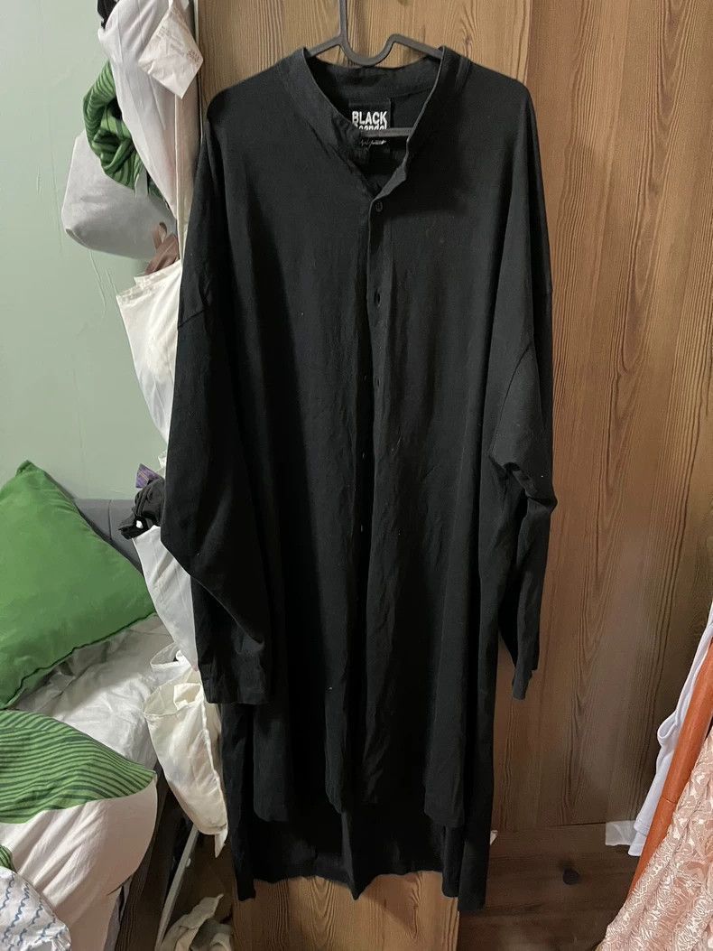 Yohji Yamamoto Yohji Yamamoto Yohji Yamamoto Black Long Sleeve Button Shi Size US M / EU 48-50 / 2 - 1 Thumbnail