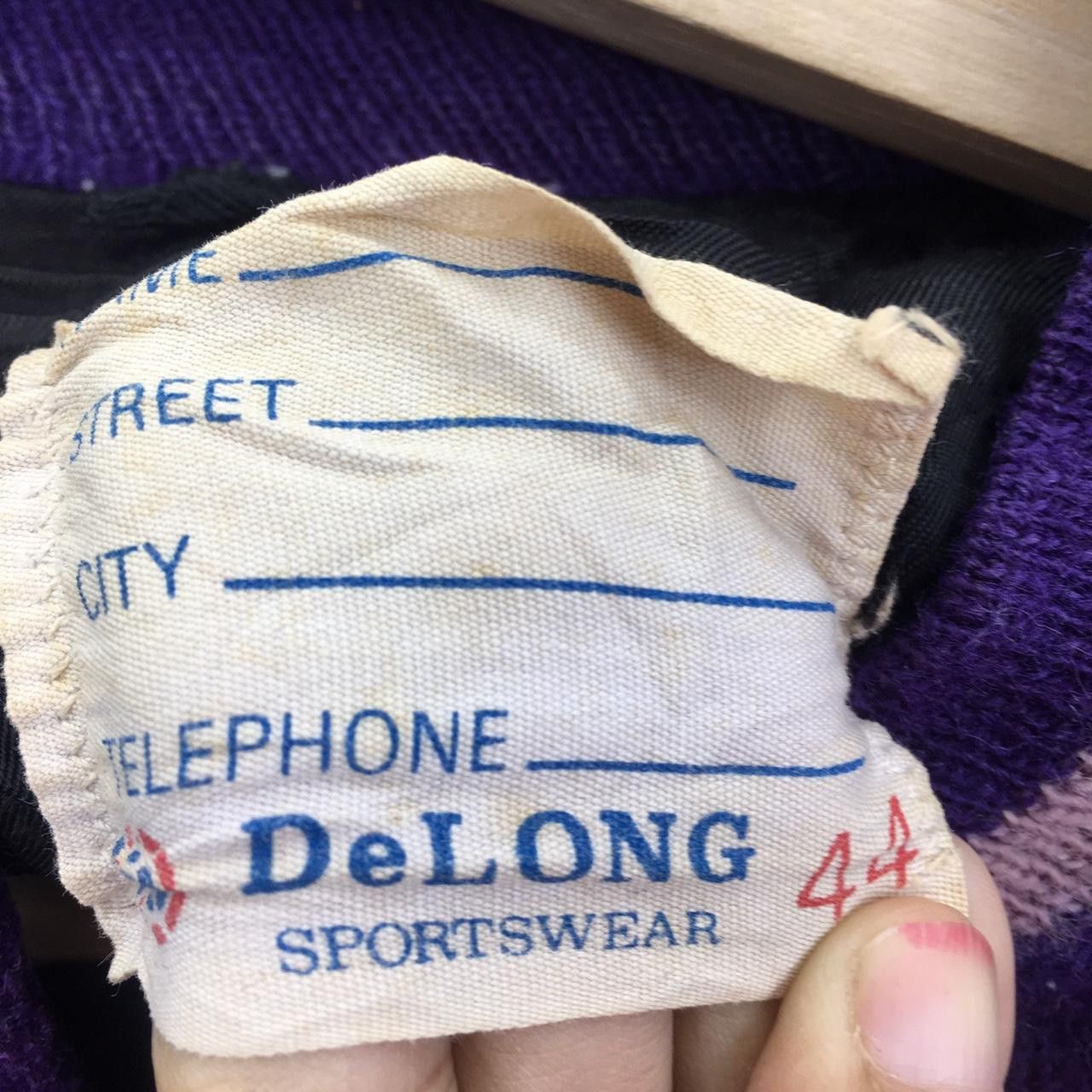 Delong Vtg 80’ DELONG SPORTSWEAR USA Leather Varsity Jacket Size US XL / EU 56 / 4 - 3 Thumbnail