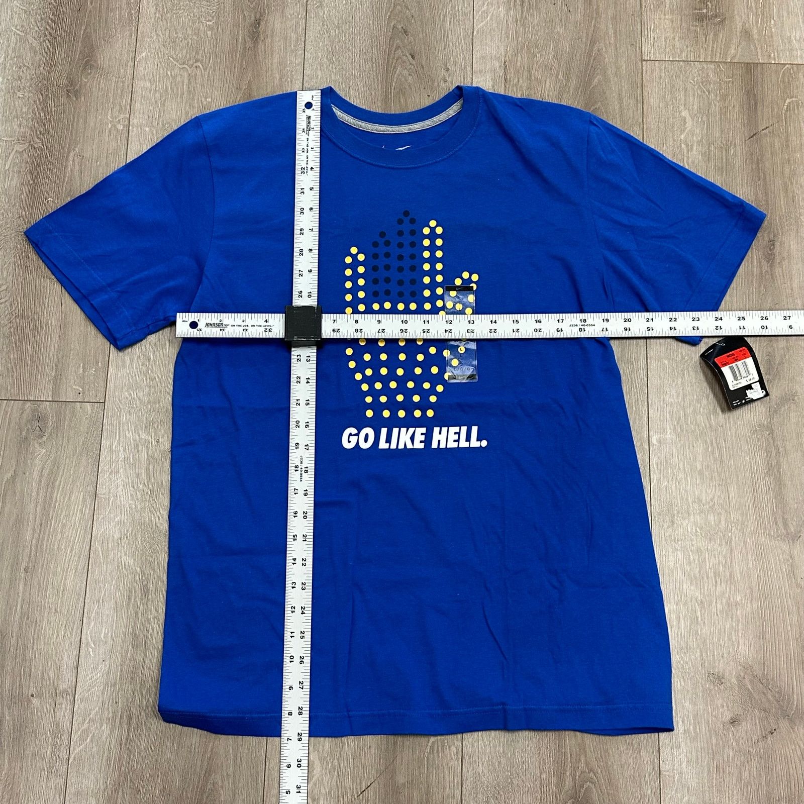 Nike New Nike Go Like Hell graphic tee t Shirt Blue size Large L Size US L / EU 52-54 / 3 - 2 Thumbnail