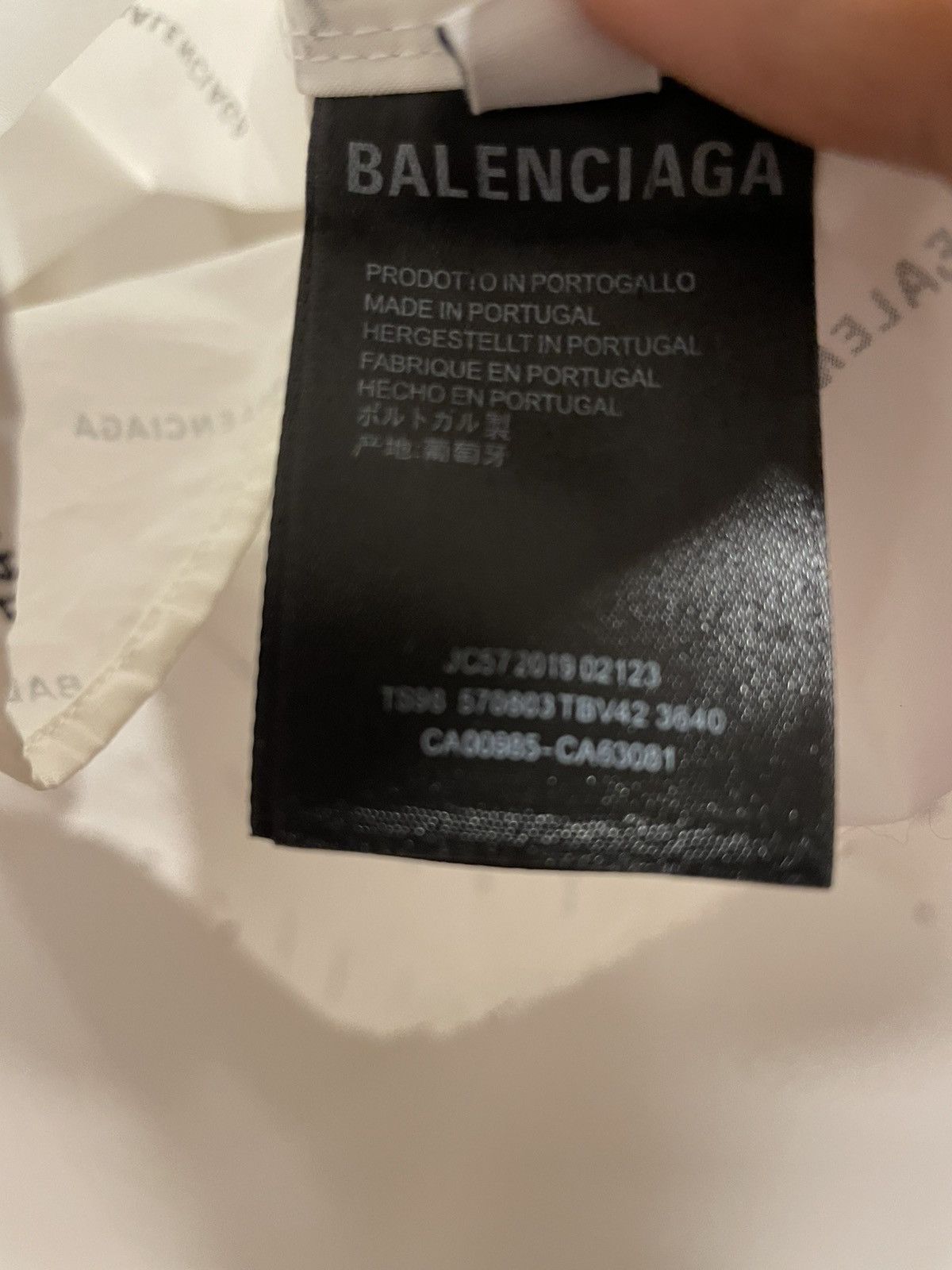 Balenciaga Balenciaga All-Over Logo Shirt Size US L / EU 52-54 / 3 - 8 Thumbnail