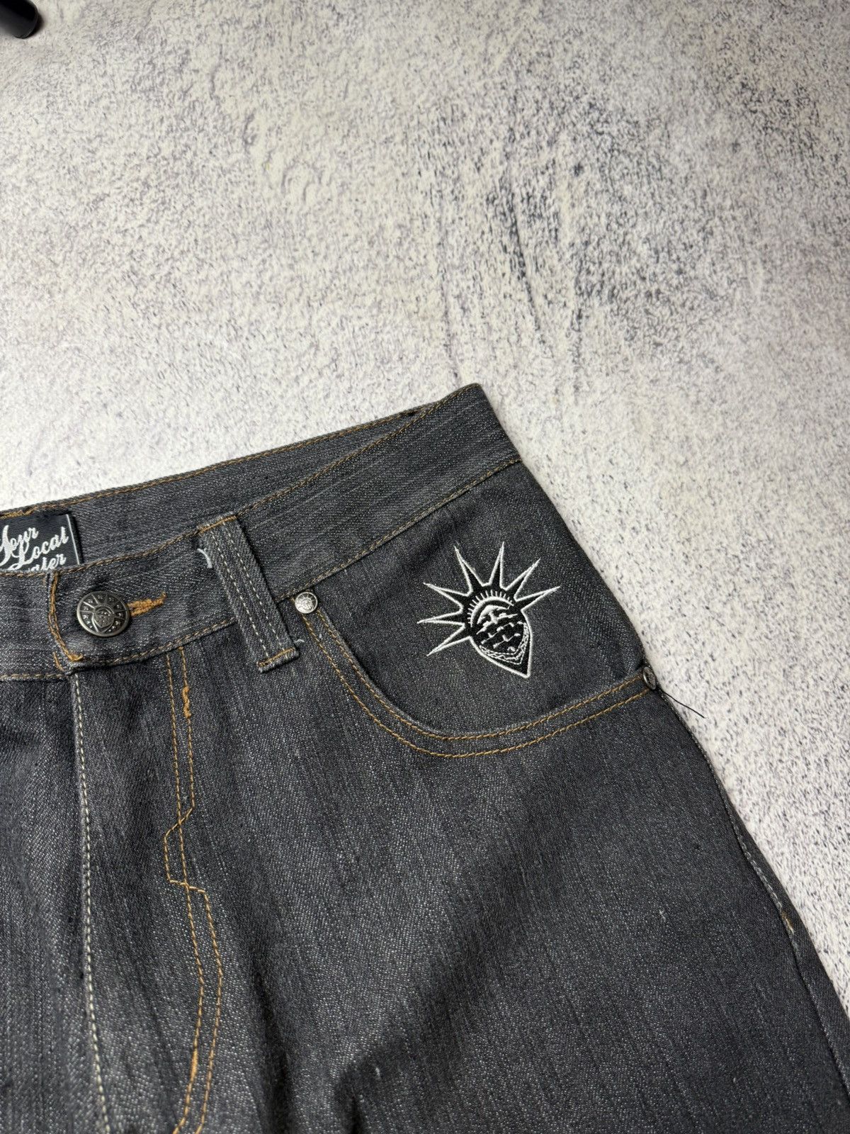 Japanese Brand Vintage Rap Pants Your Local Dealer Y2K Jeans Japanese Size US 32 / EU 48 - 4 Thumbnail