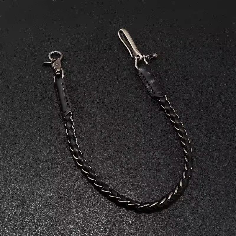 Jewelry Punk Style Genuine Leather Wallet Chain Size ONE SIZE - 3 Thumbnail
