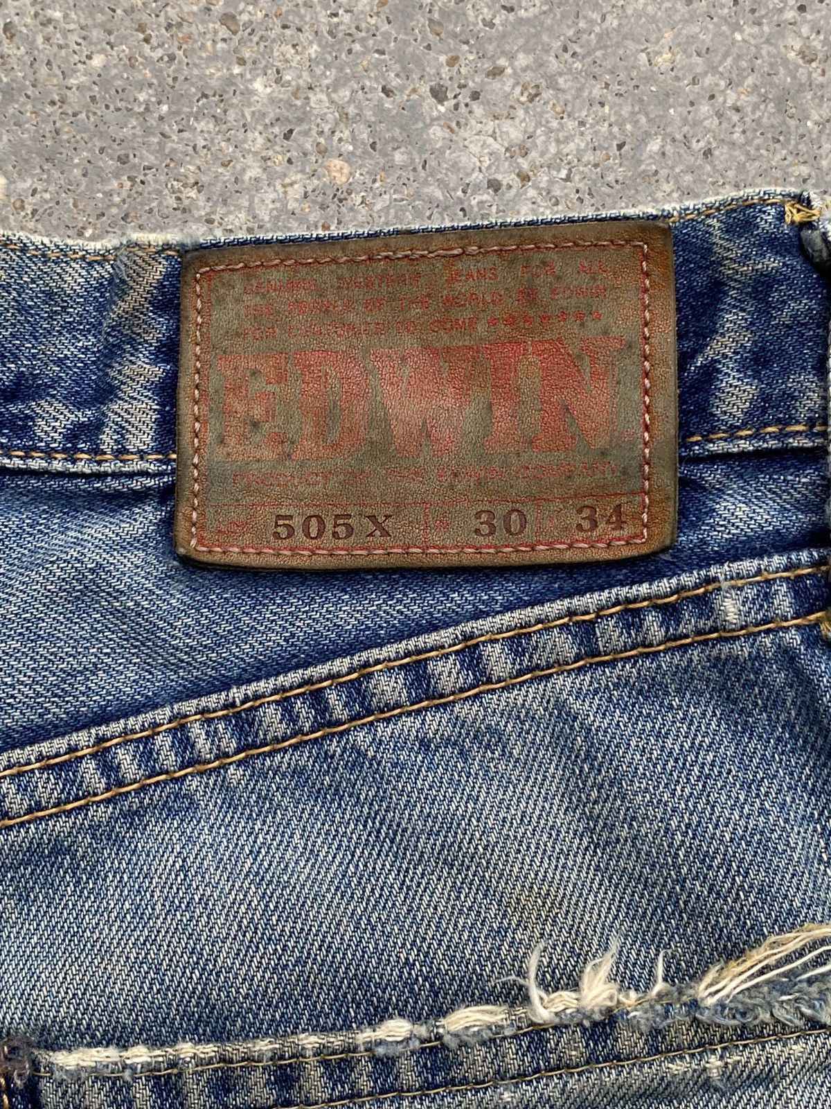 Edwin × Vintage Vintage Edwin 505x selvedge denim Size US 30 / EU 46 - 7 Thumbnail