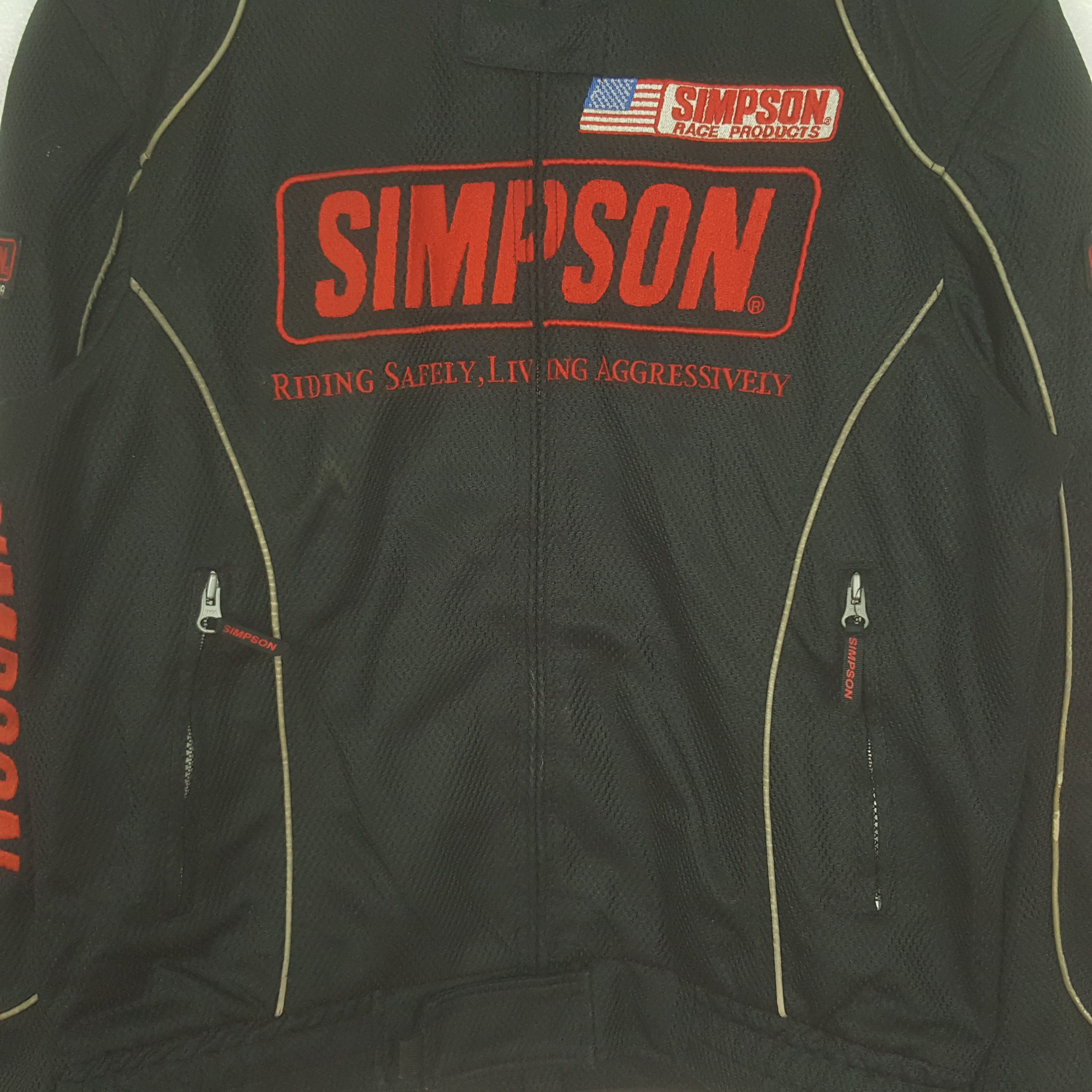 The Simpsons Vintage Simpson Racing Bikers Jacket C323N8 Size US S / EU 44-46 / 1 - 2 Thumbnail