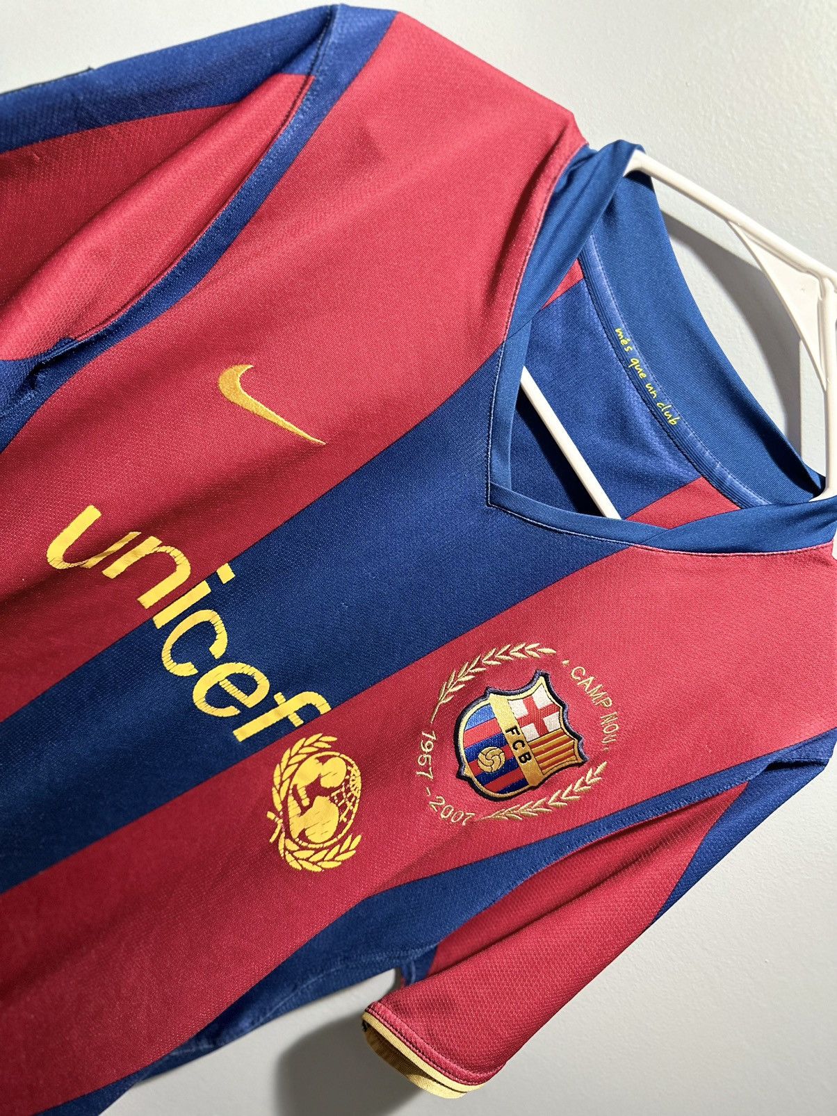 Nike Original Fc Barcelona Ronaldinho 2007/08 Home Soccer Jersey | Grailed