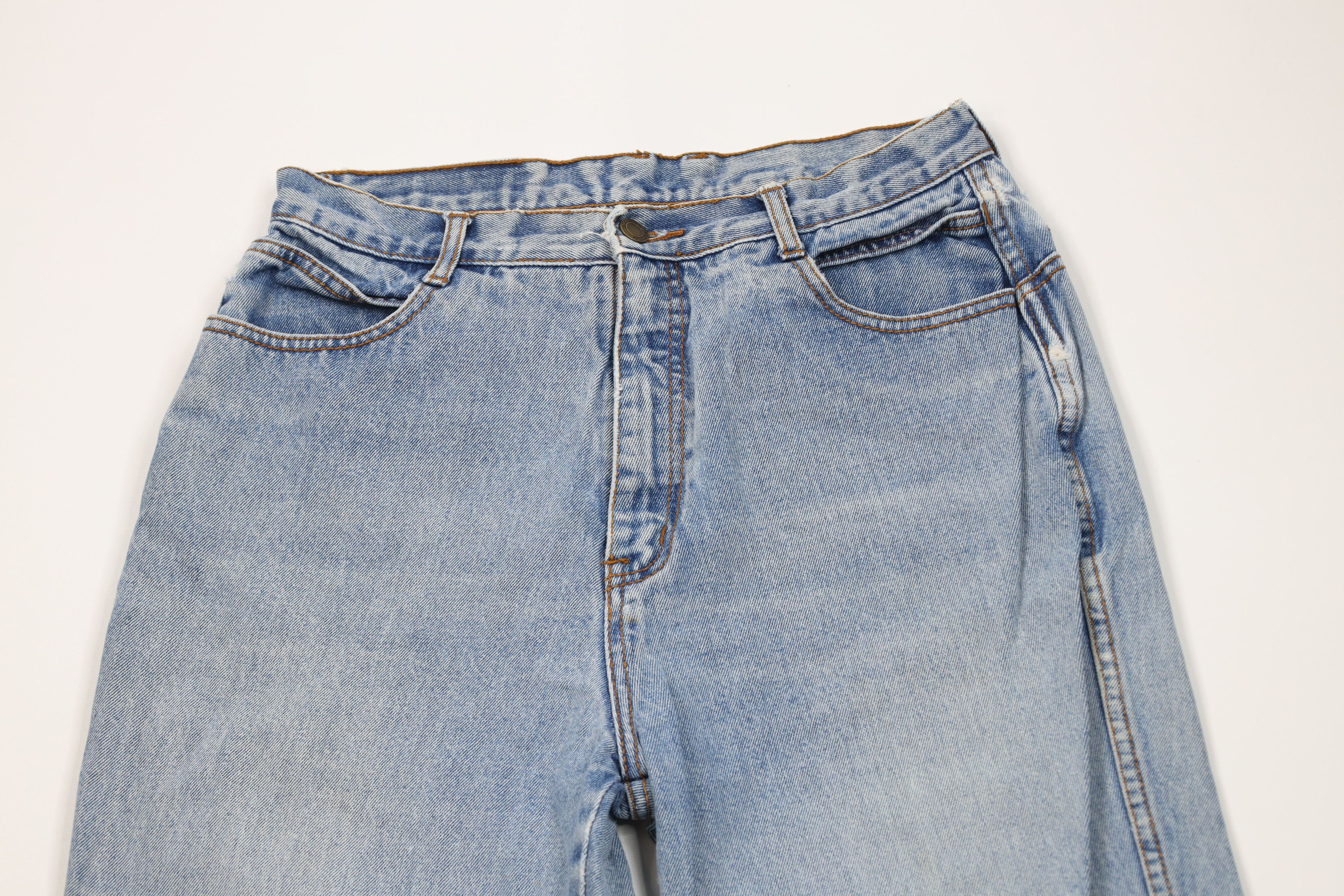 Vintage Vintage 90s Streetwear Layered Relaxed Tapered Leg Jeans Size 28" / US 6 / IT 42 - 2 Thumbnail