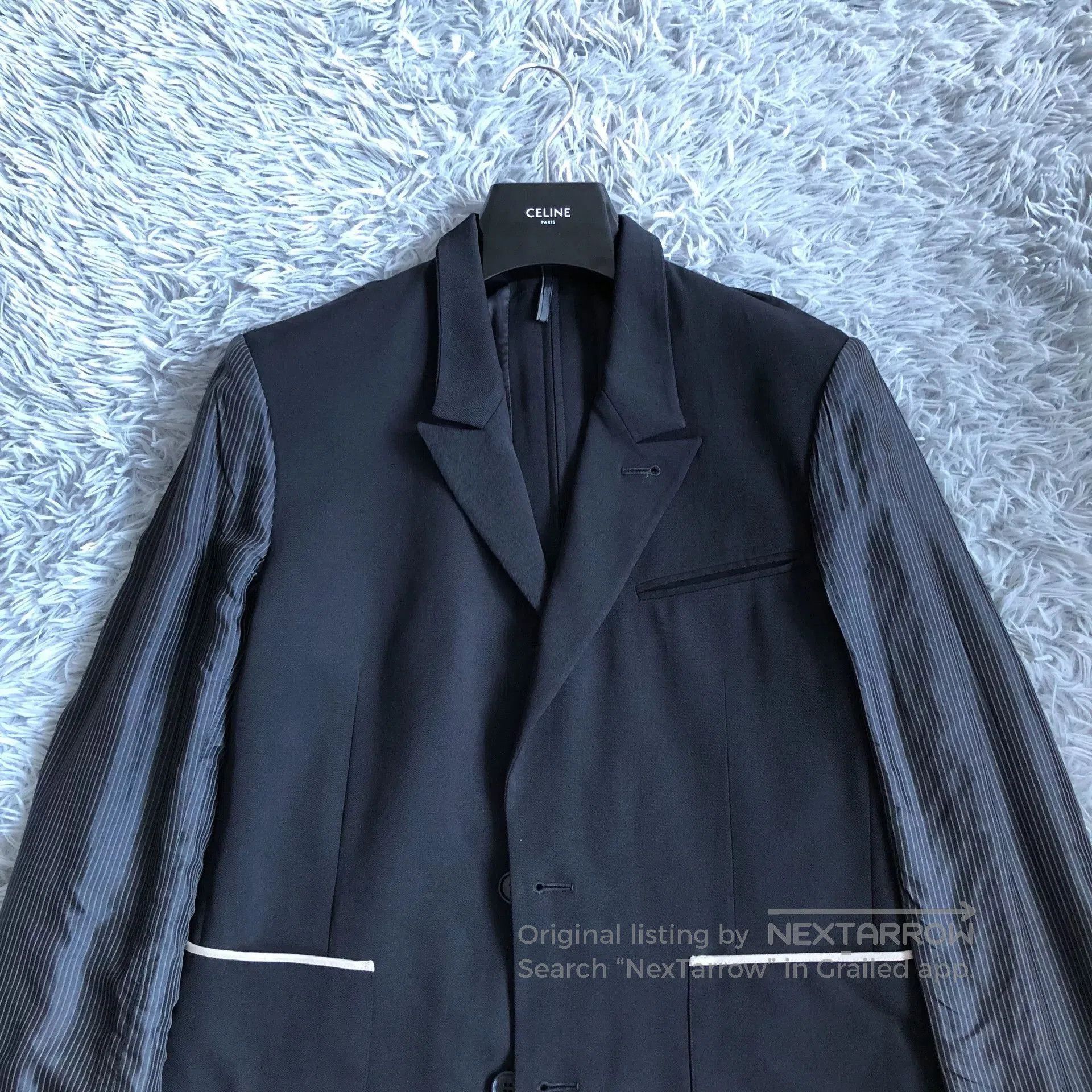 Dior Dior Homme Wool Stripe Back Zip Blazer. Size US S / EU 44-46 / 1 - 2 Thumbnail