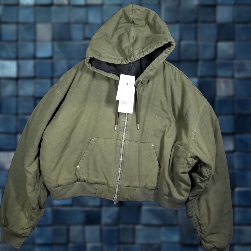 Jordan Brand NWT Brand Nike Air Jordan Travis Scott Cactus Jack Canvas Jacket XL Tall XLT Mens Multicolor 350 50 Size US XL / EU 56 / 4 - 1 Thumbnail