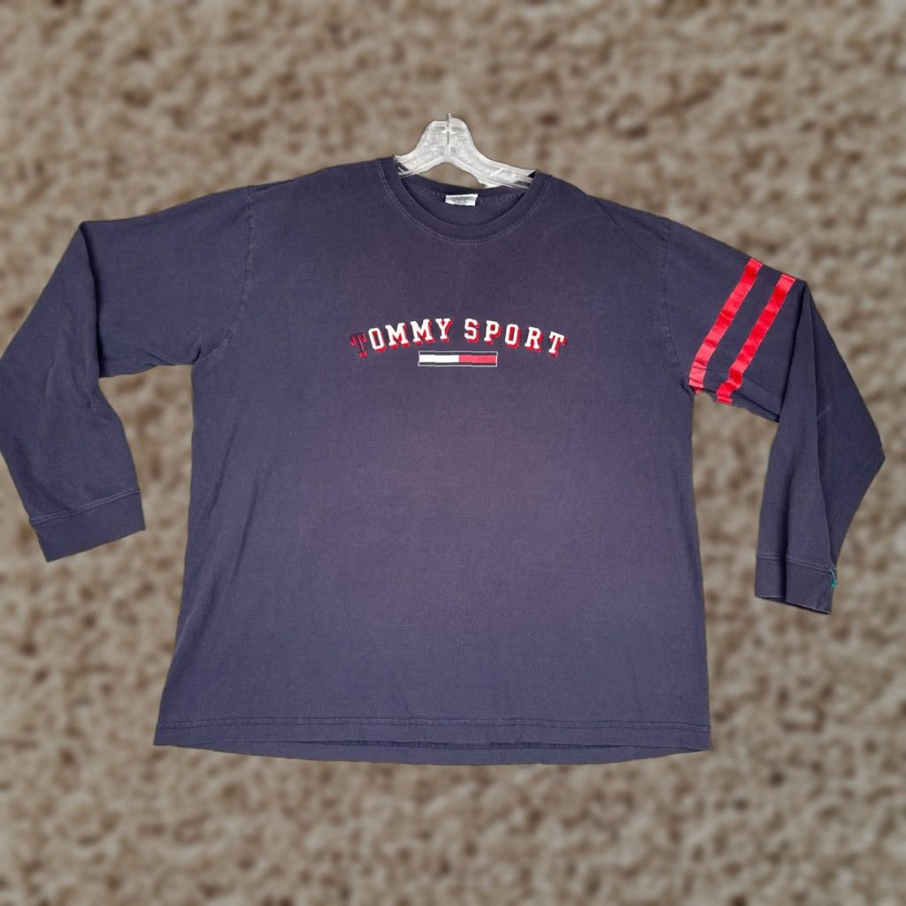 Tommy Hilfiger Tommy Hilfiger Jeans Shirt Adult XL Blue Long Sleeve Crew Cotton Size US XL / EU 56 / 4 - 1 Thumbnail
