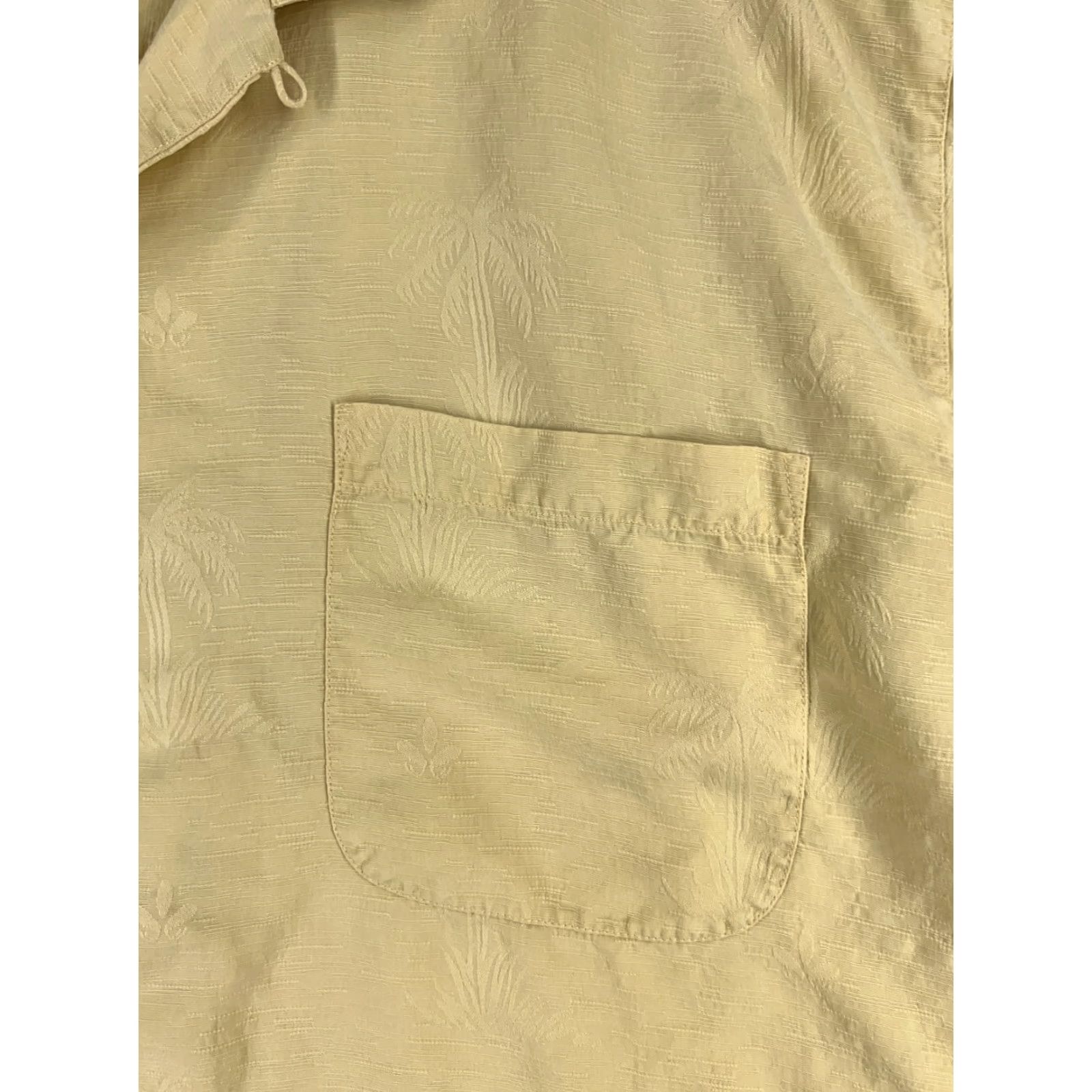 Tommy Bahama Tommy Bahama Shirt Men Extra Large Yellow Short Palm Hawaiian 100% Silk Beach Up Size US XL / EU 56 / 4 - 6 Thumbnail